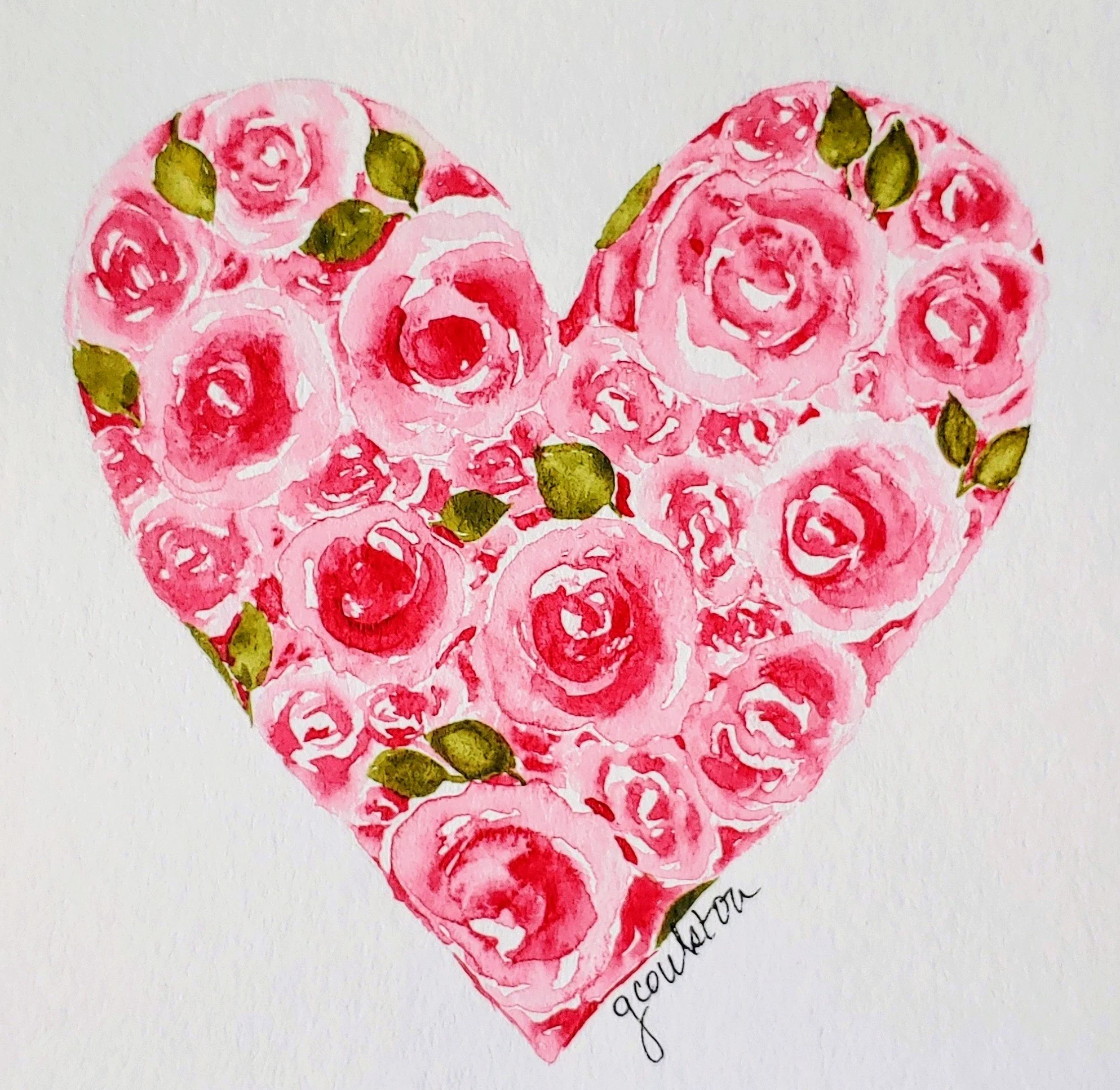 Bella's Heart - Watercolor