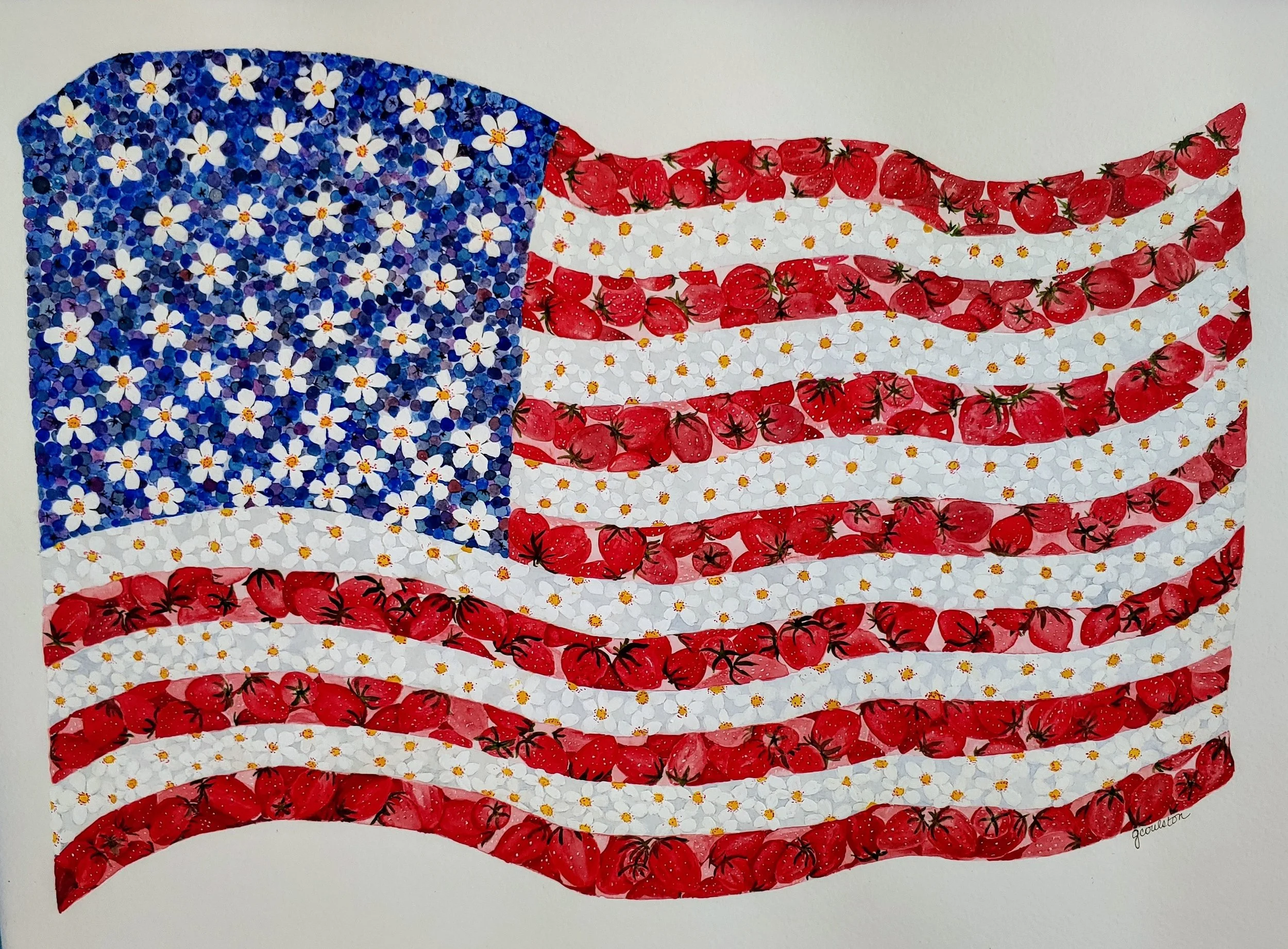 Sweet Freedom - Watercolor and Acrylic
