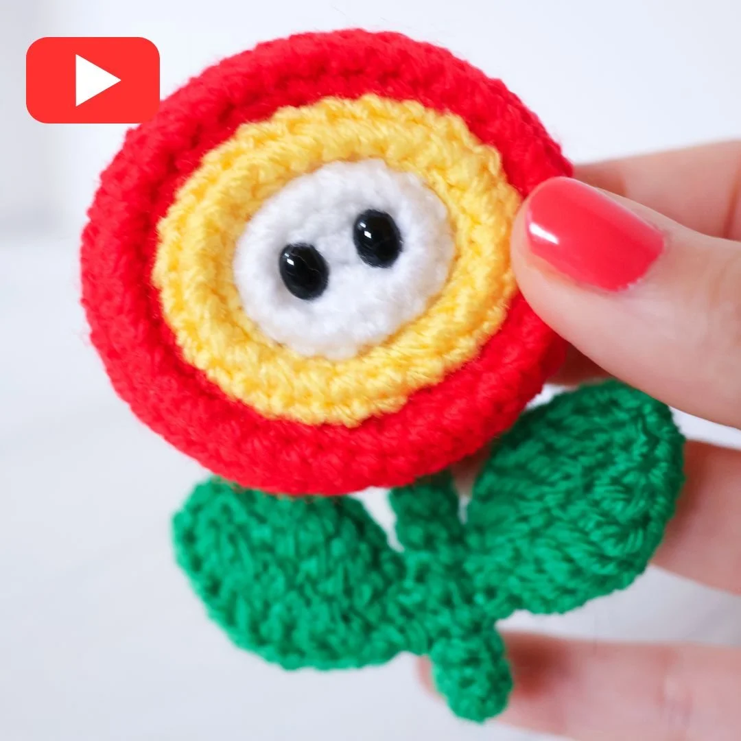 Fire Flower Amigurumi Pattern