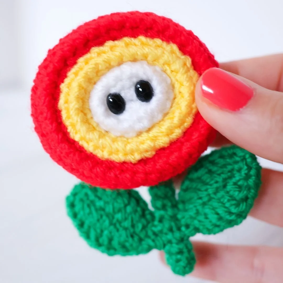 Fire Flower Amigurumi - crochet pattern by loopycathrine