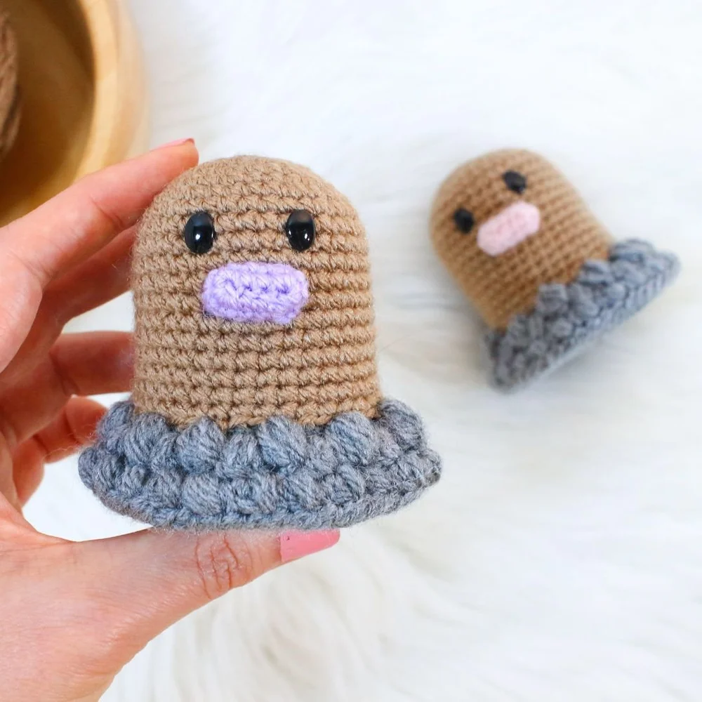 Diglett Amigurumi Pattern — loopycathrine