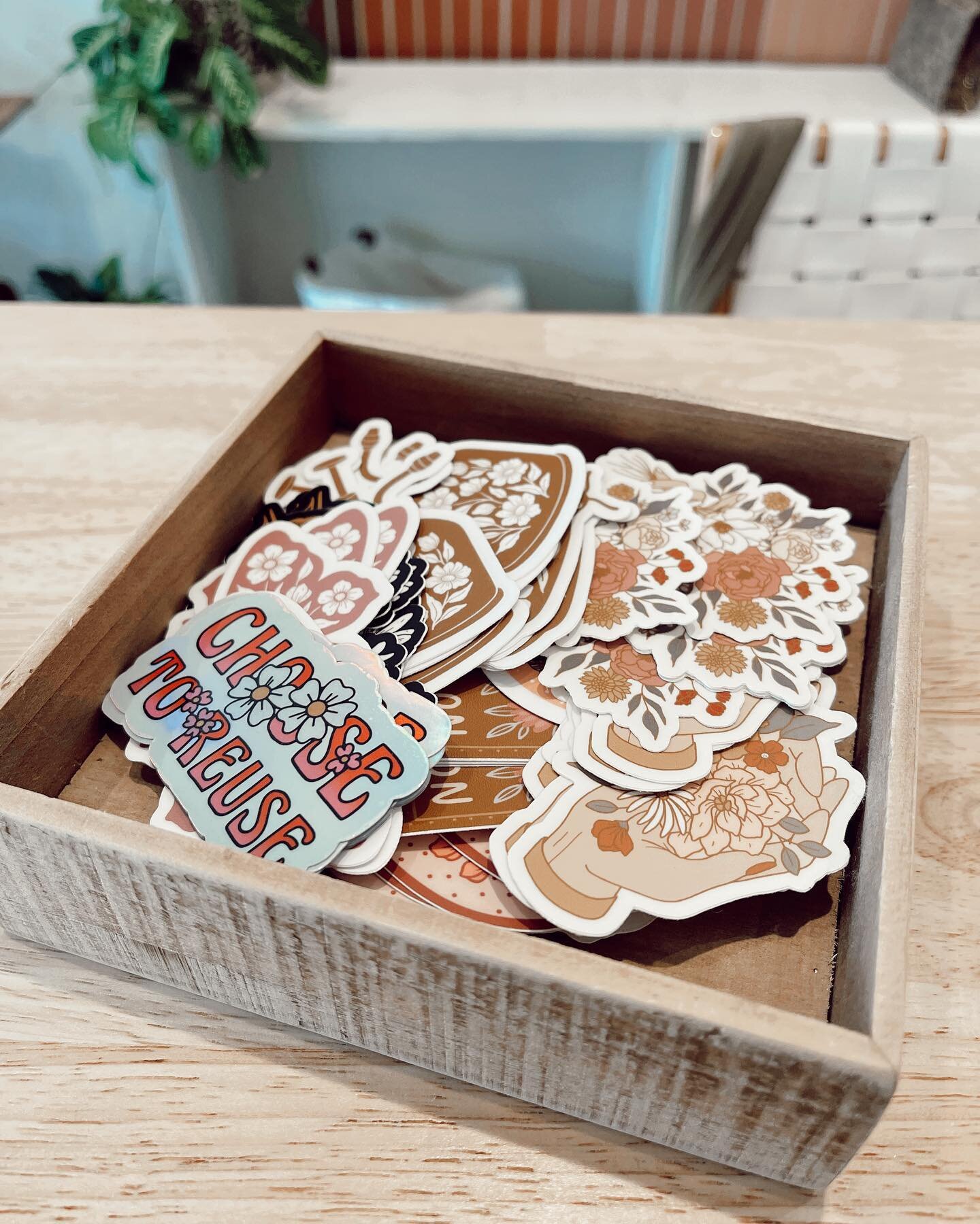 We may be a bit biased, but we got in the CUTEST stickers from @florawestdesign &amp; we&rsquo;re pretty obsessed 🤩✨

These are made from high quality, durable vinyl. They is scratch proof, water proof, and weather proof. They can even safely go thr