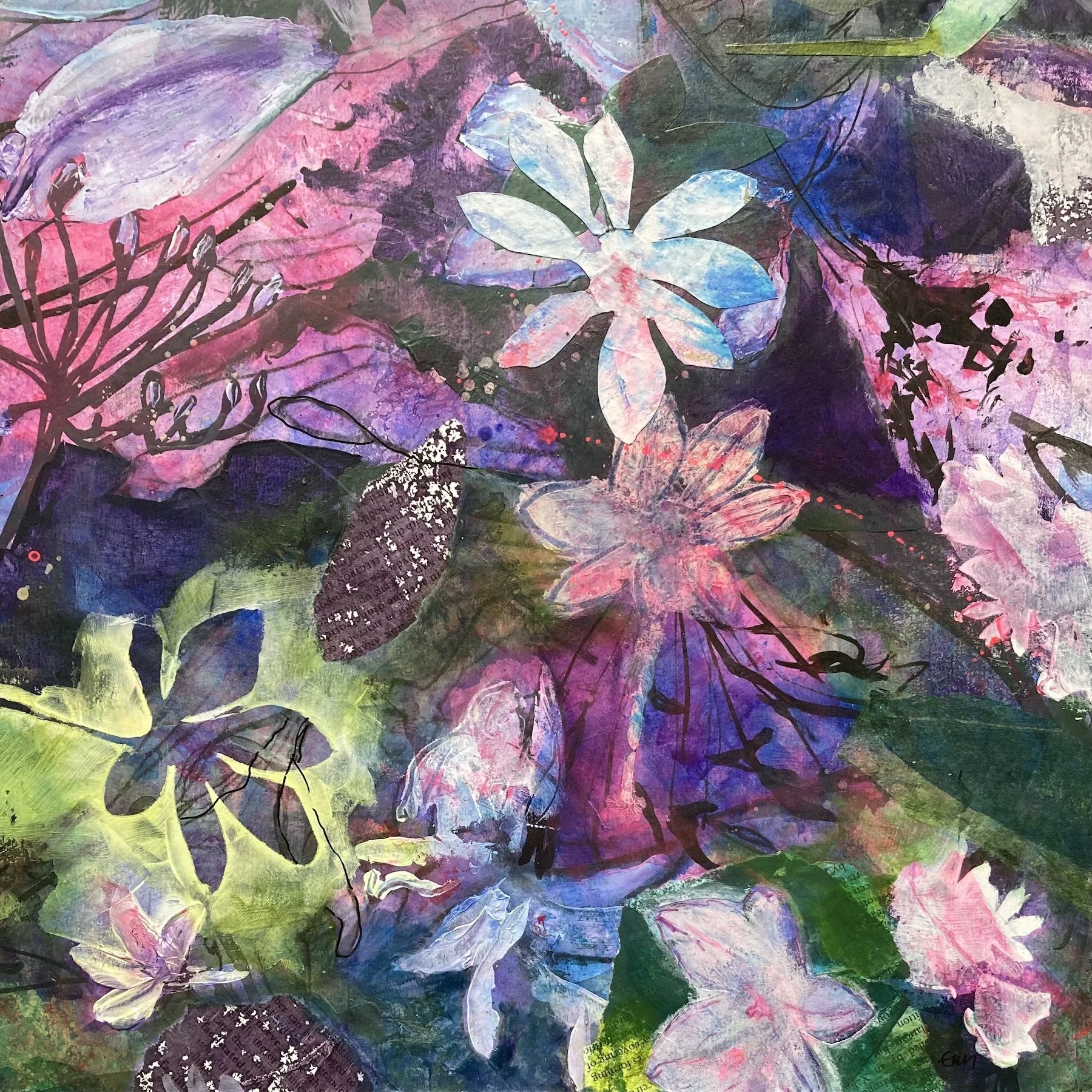 Lucy Mathers' paining called Tom's cottage garden