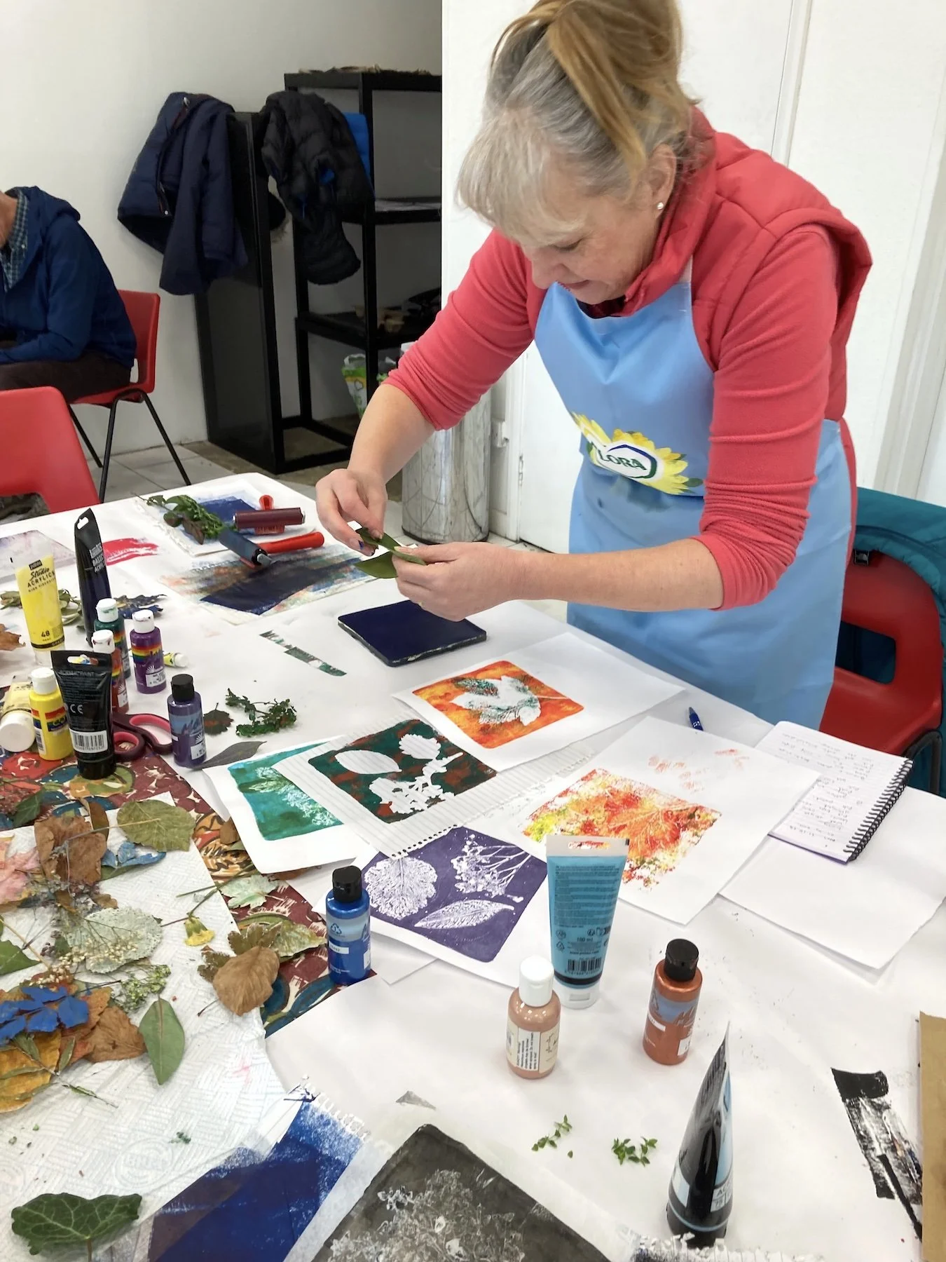 Gel Printing Botanicals workshop with Lucy Mathers Art