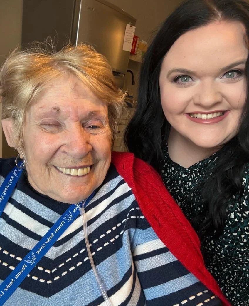 Happy Monday from Ms. Brenda &amp; McKinsey! 💙✨ A new week means new opportunities to spread kindness, share a smile, and make a difference in someone&rsquo;s day! 🎉 #CaritasHospice