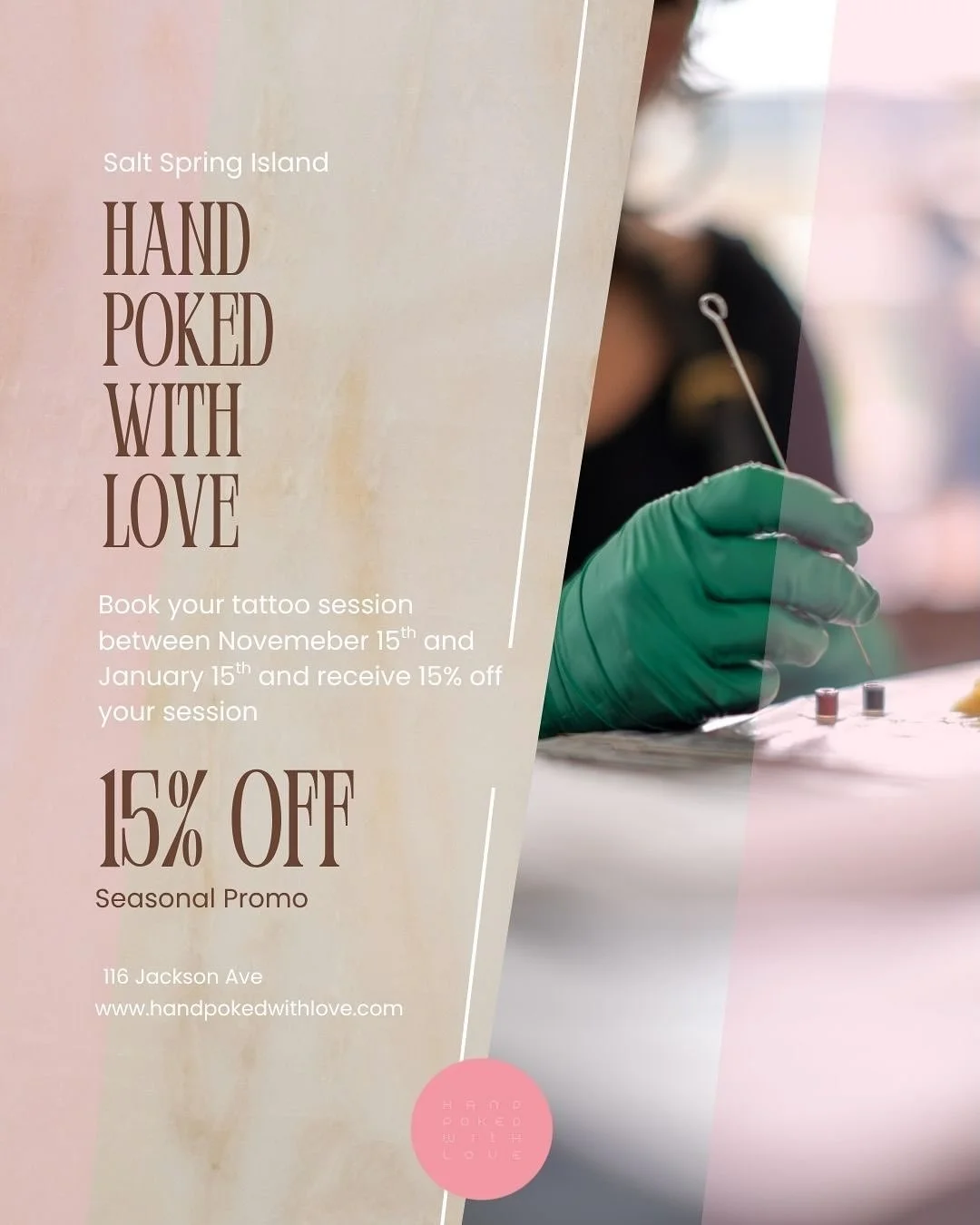 Seasonal Offerings from Hand Poked With Love

As the days get shorter and the cozy season settles in, Hand Poked With Love is excited to share a few winter offerings to bring a little extra warmth, connection, and creativity to your colder months.

*