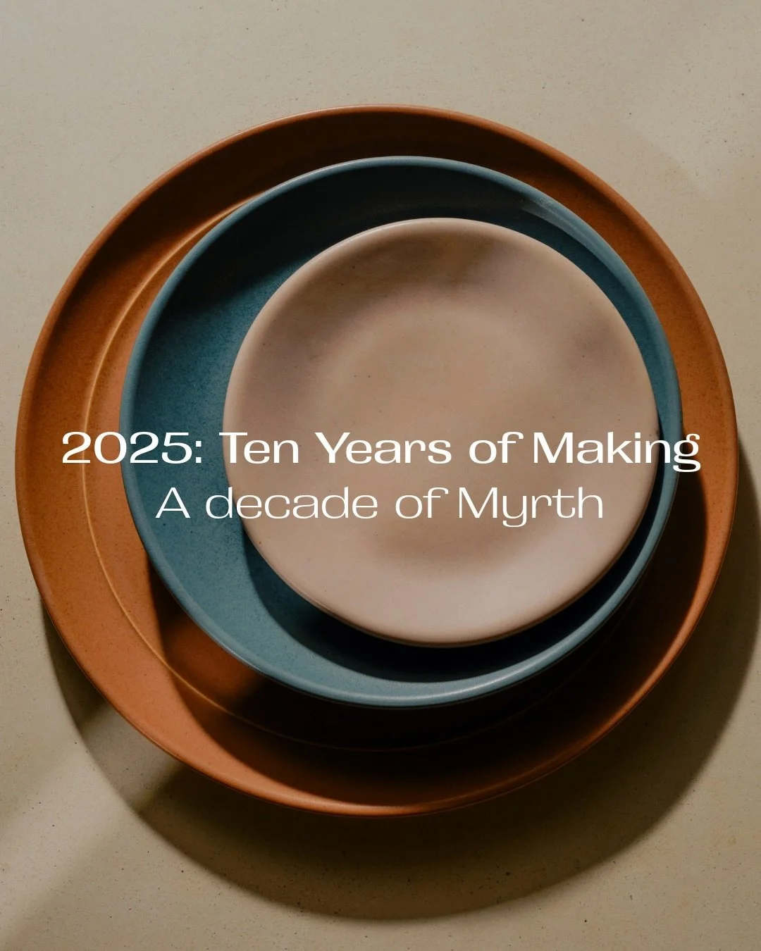 Ten years of Myrth. 🤍

2025 brought new tools, new clay, new glazes, new partnerships, and moments that reminded us why we do this work. From getting our roller jigger operational to meeting Martha Stewart, from launching the new glazes to seeing ou