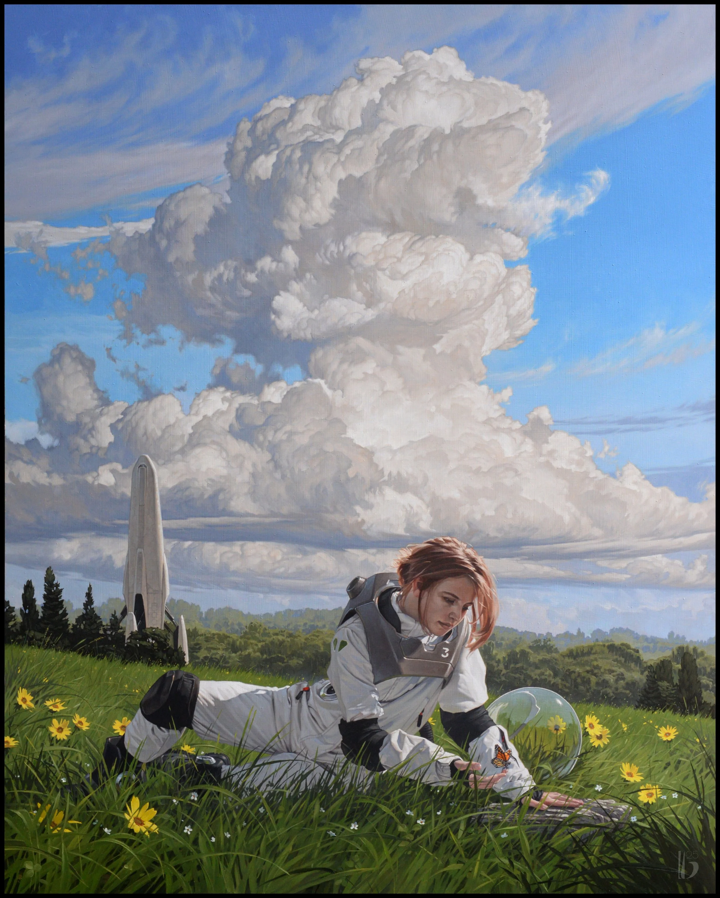 'Alma Mater' 32x40 inches, oil on aluminum composite panel. Original available through Rehs Contemporary in New York, NY