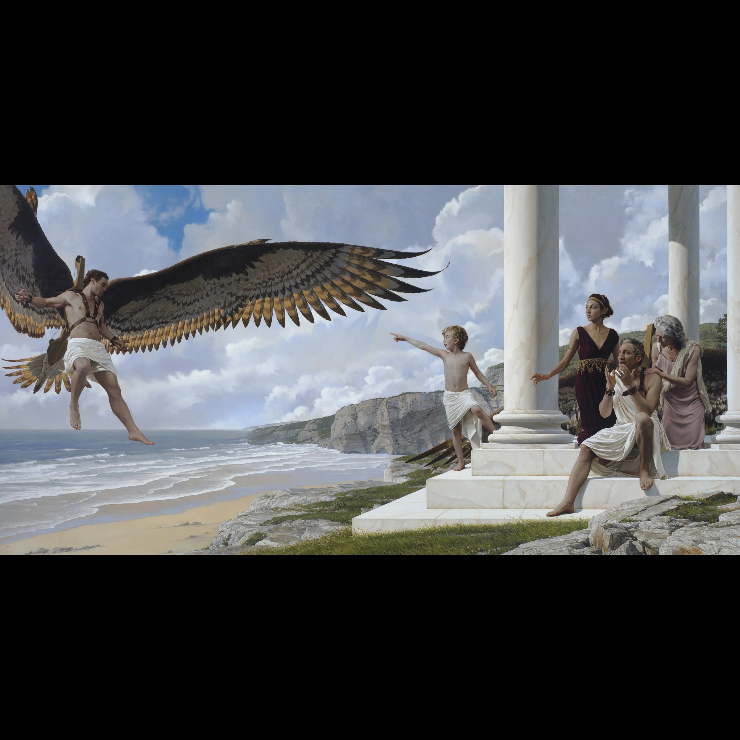 'Triumph of Daedalus Over Fate and Futility' Giclee prints on canvas