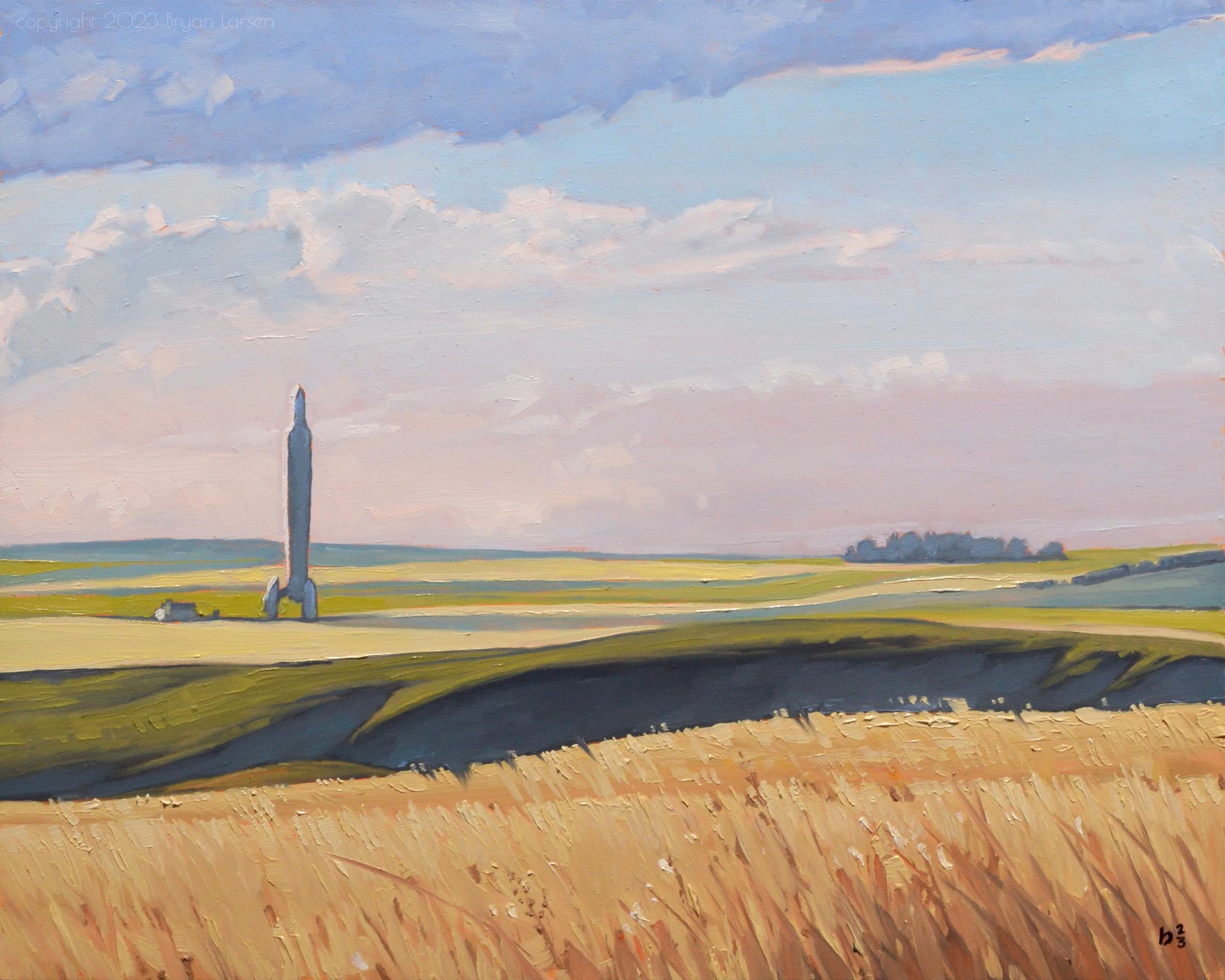 'Morning Shadows No. 1' 10x8 inches, oil on wood panel. Sold. $1000