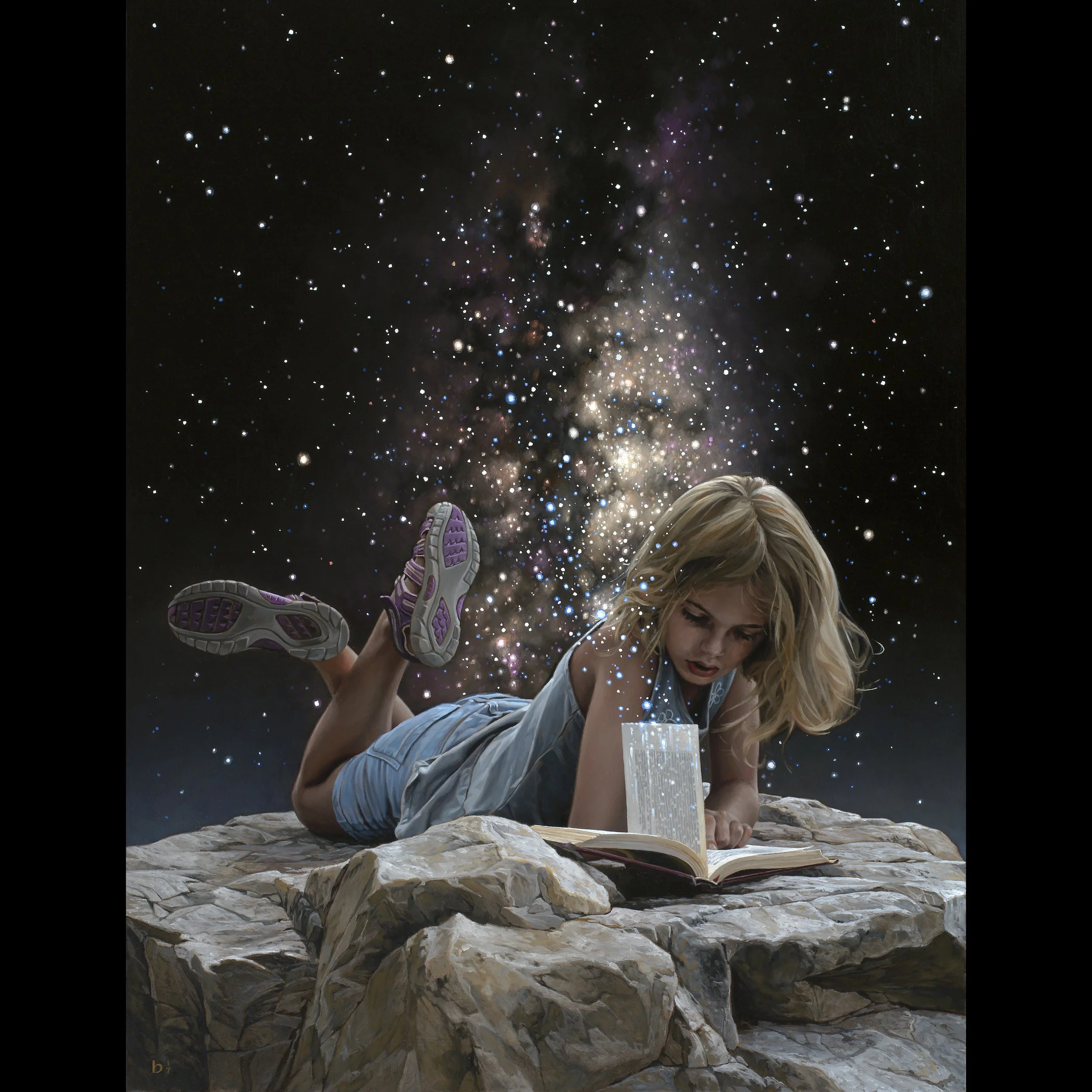 'Bridge Between Galaxies' Giclee Prints on Canvas