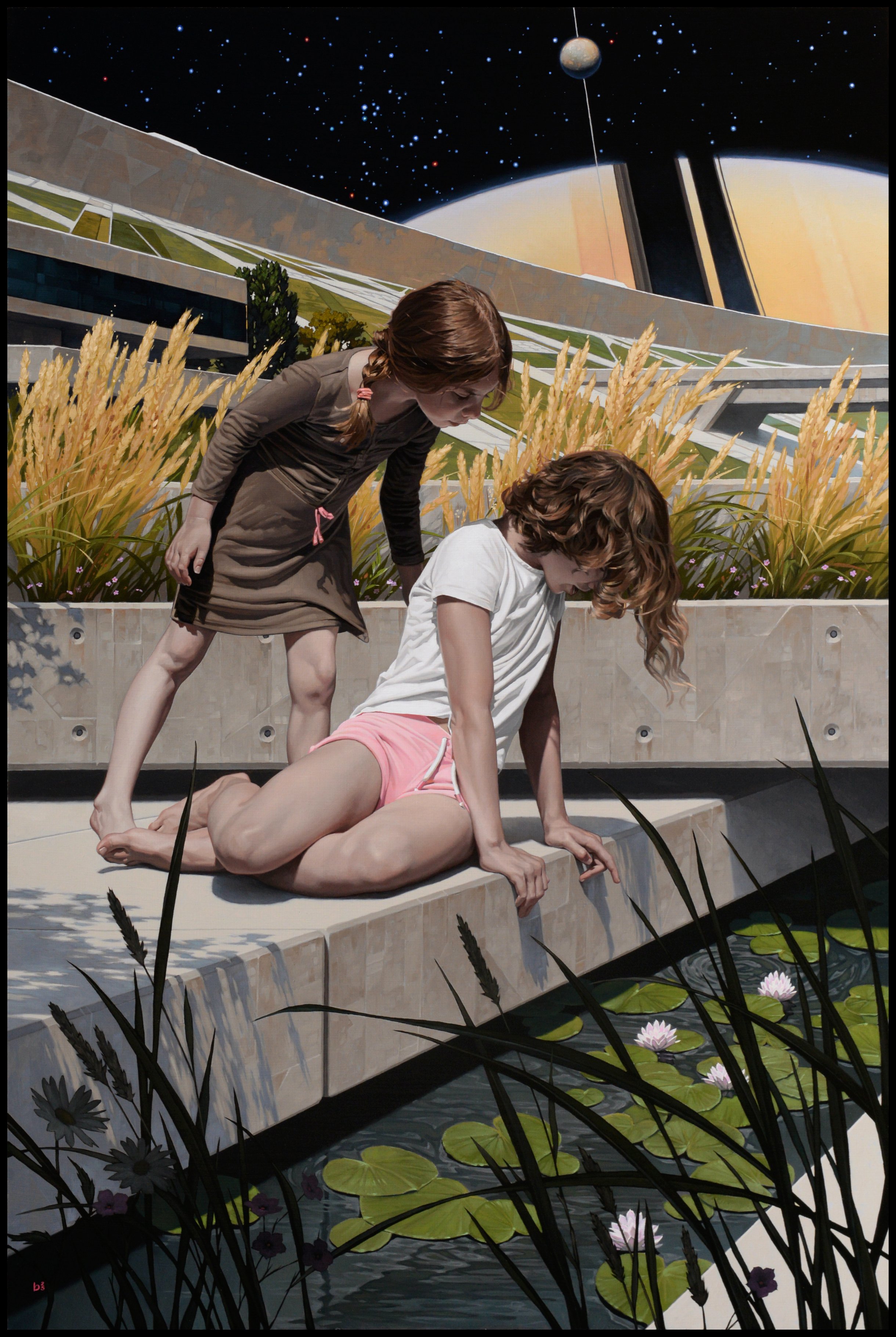 'Ripples and Rings' 24x36 inches, oil on aluminum composite panel. Original available. $12,000.00