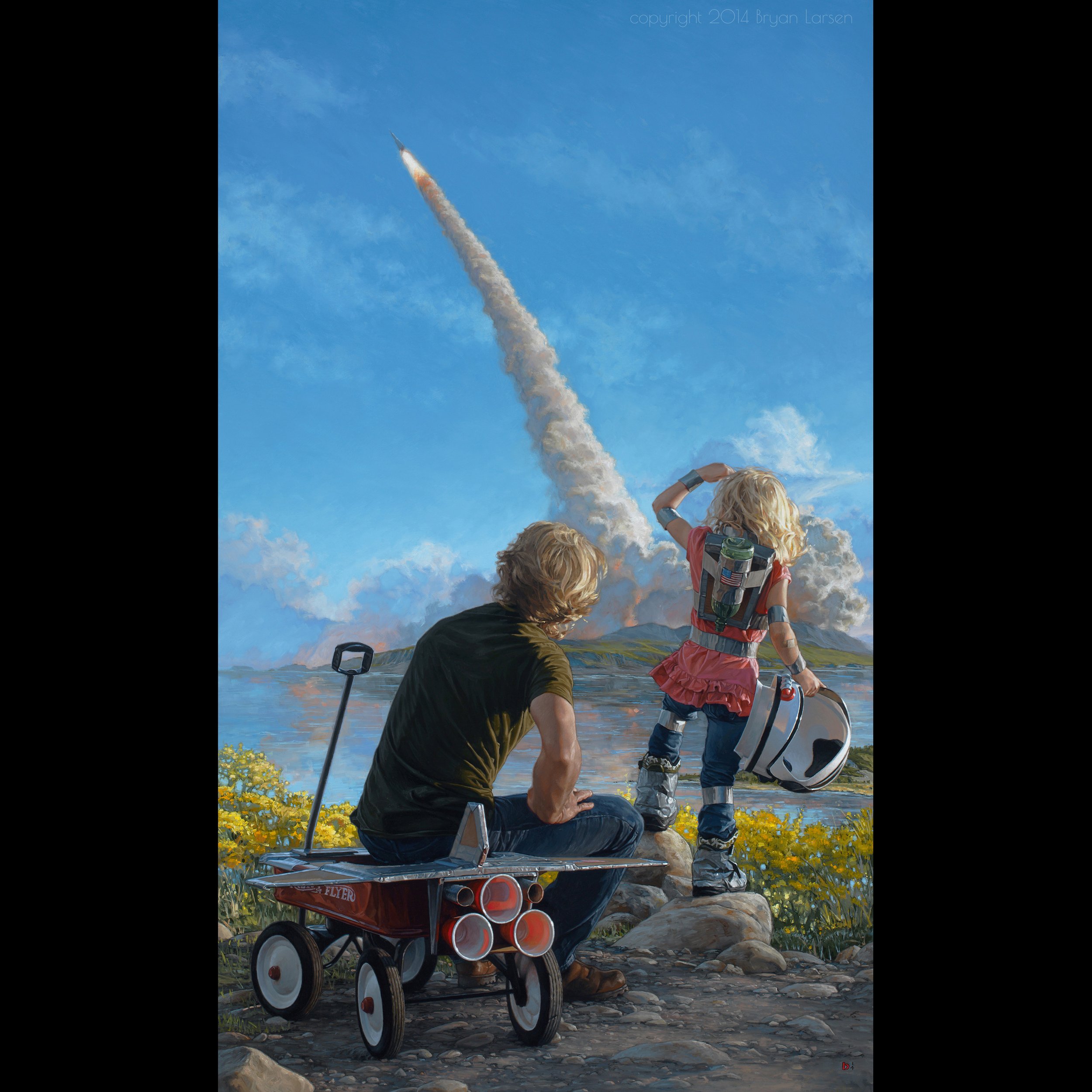 'The Unknown Awaits' - 24x40 inches - oil on panel - Around $15,000.00