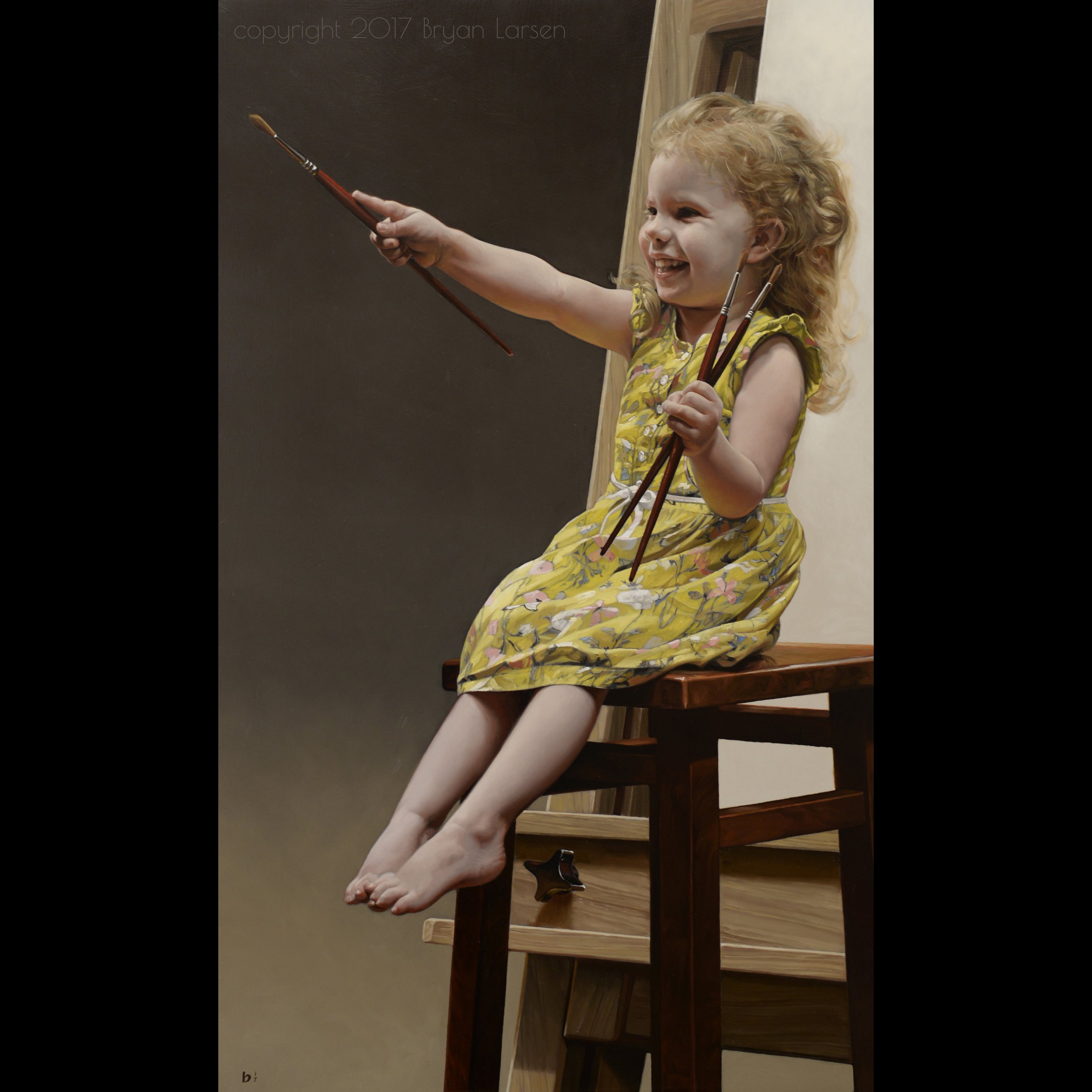 'Blank Canvas' - 18x30 inches - oil on panel - Around $9,000