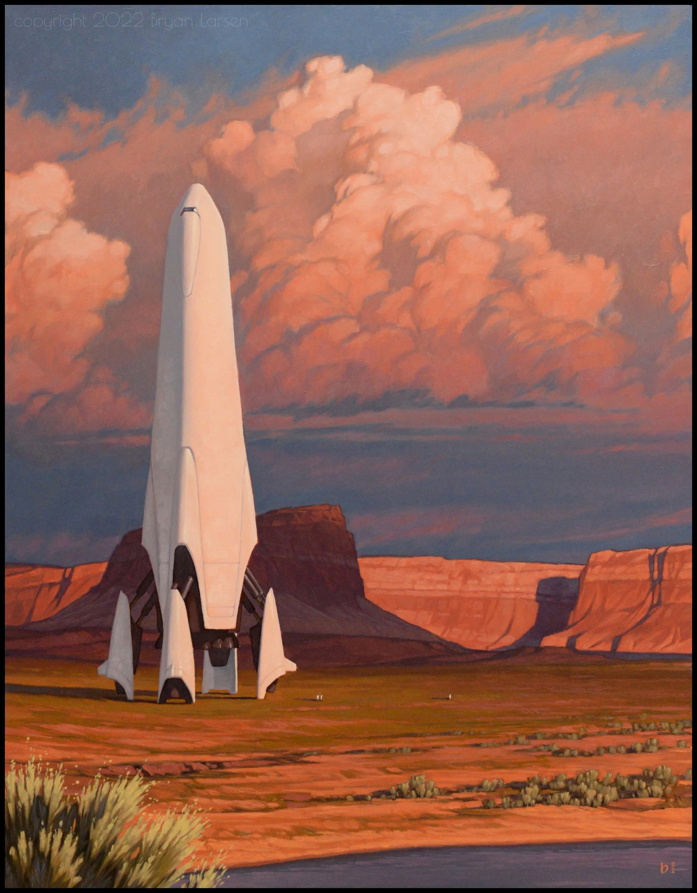 'Last Light' 14x18 inches, oil on aluminum composite panel. 2022 $3850