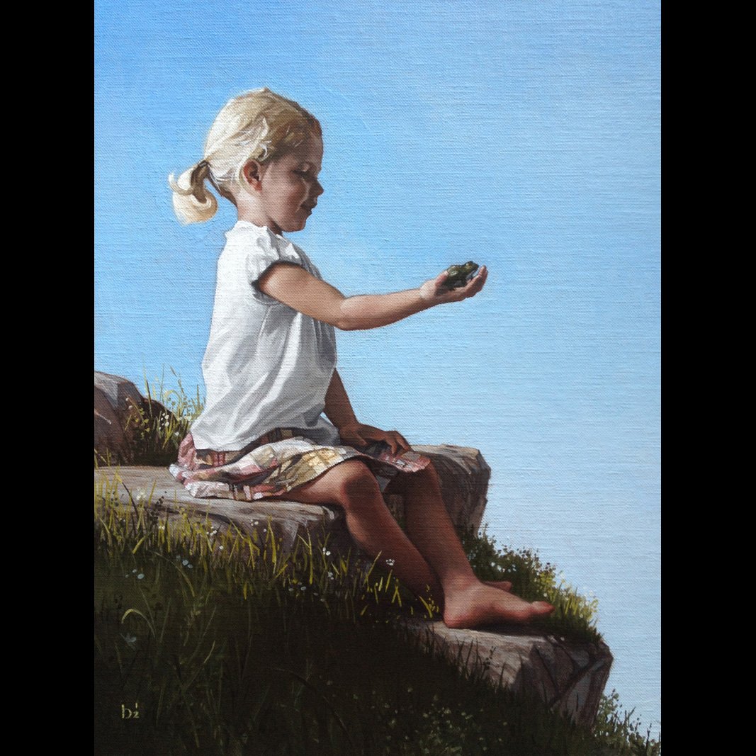 'In the Classroom' - 11x14 inches - oil on linen - Around $4,000.00
