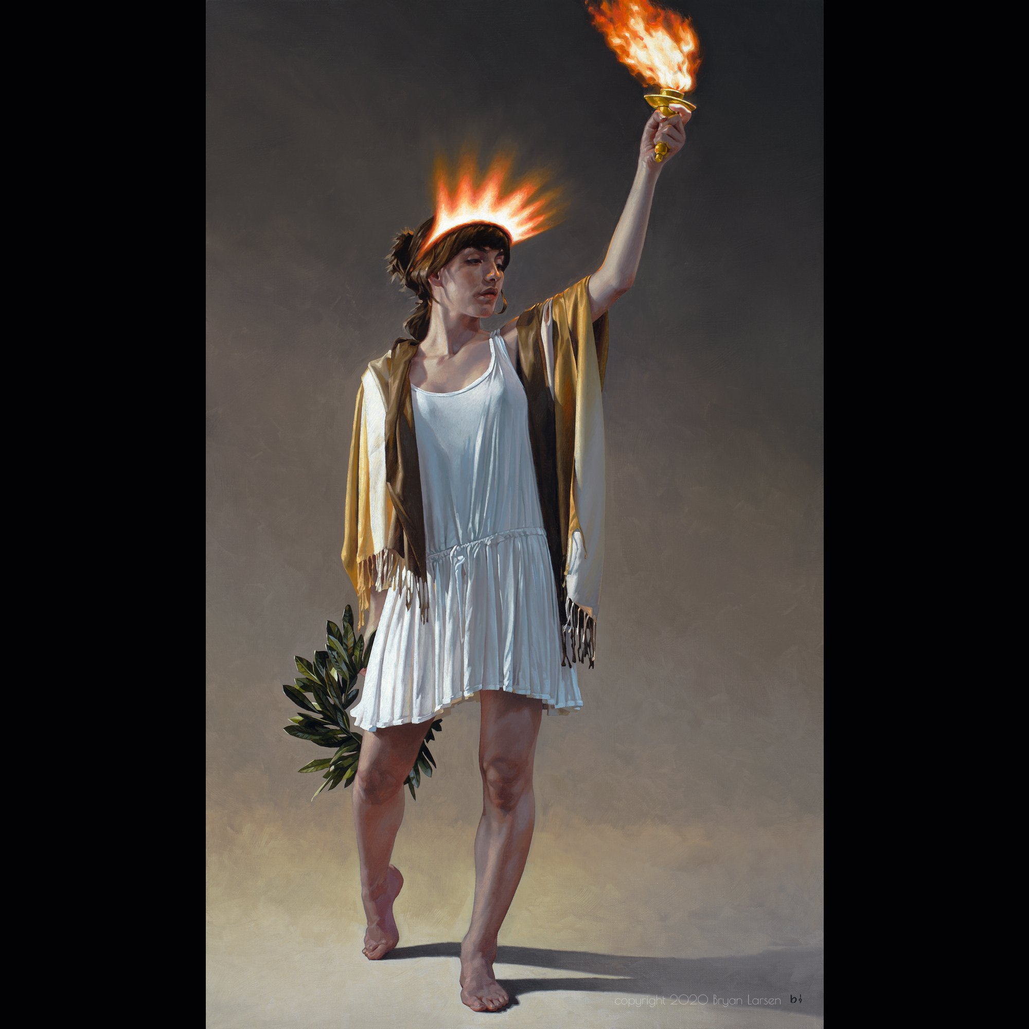 'Liberty 2' - 18x30 inches - oil on panel - Around $8,000.00