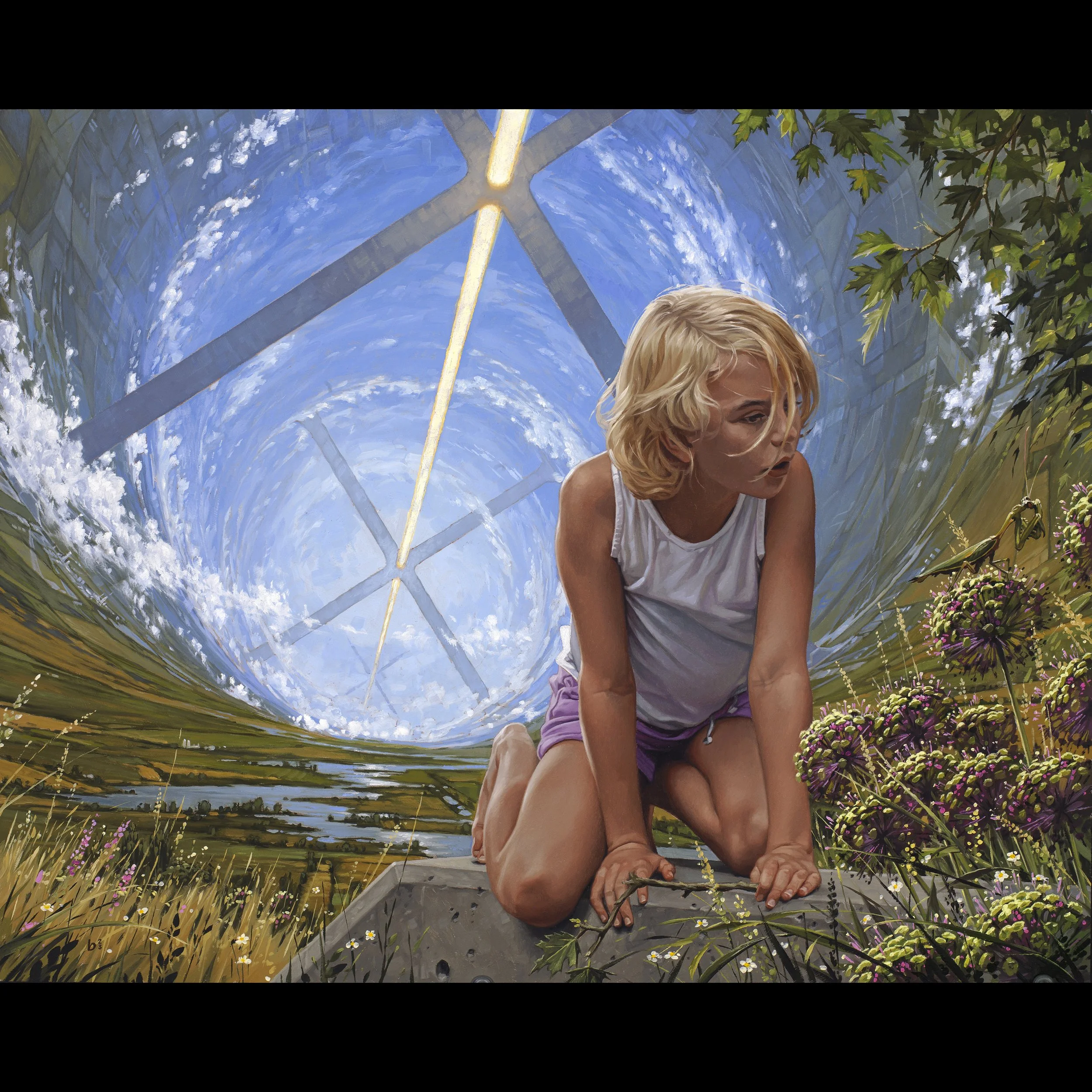 'Close Encounter' Giclee prints on canvas