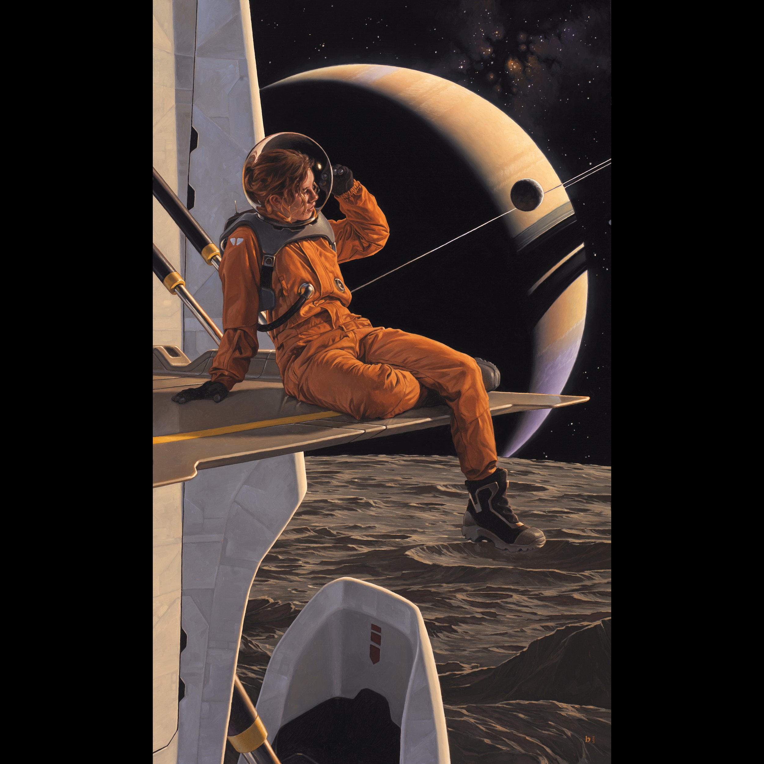 'Saturn Sunrise' Limited Edition Print on Canvas