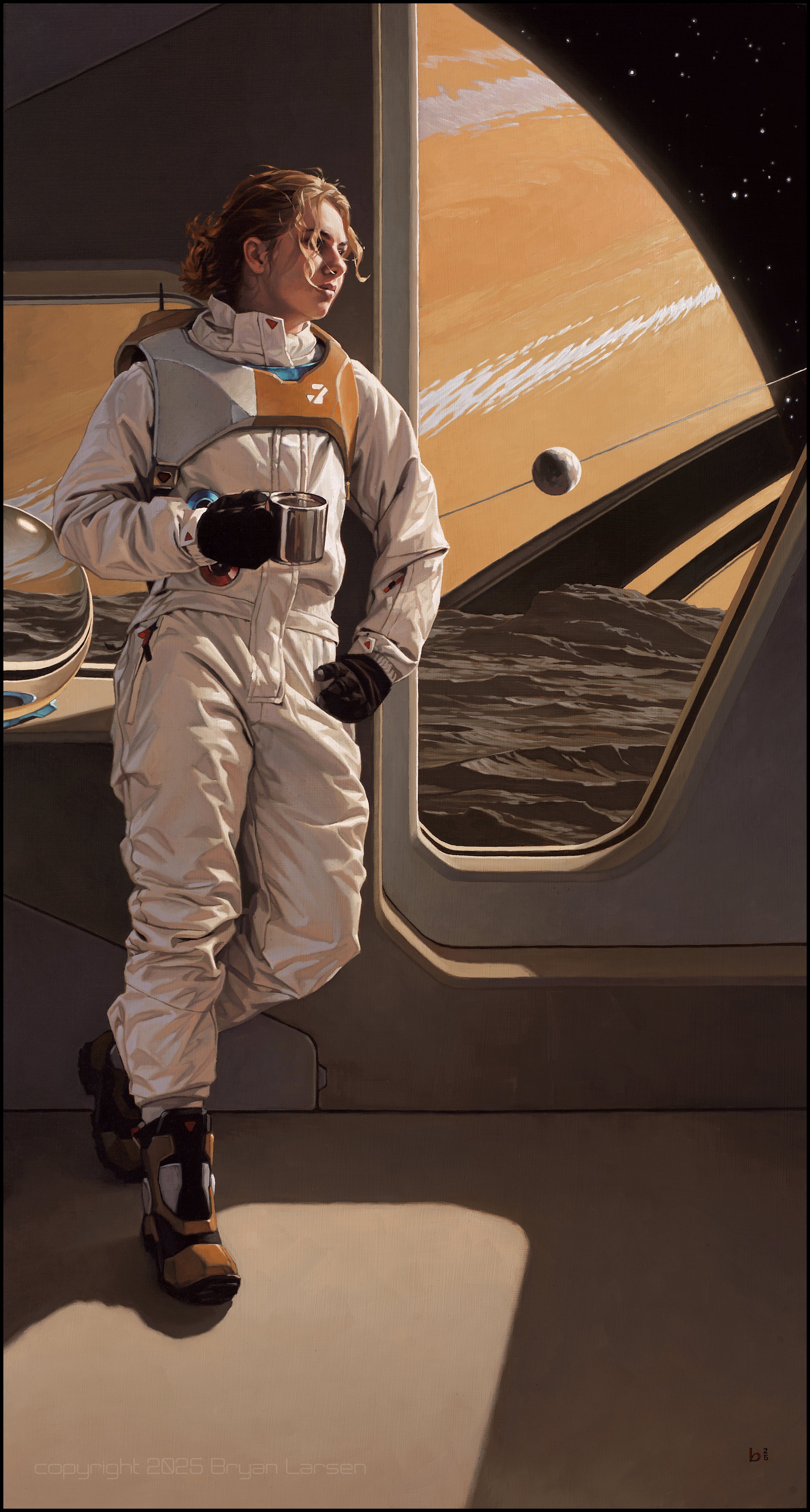 'Day Shift' 16x30 inches, oil on aluminum composite panel. Original available @ Rehs Contemporary, NYC $7,500.00