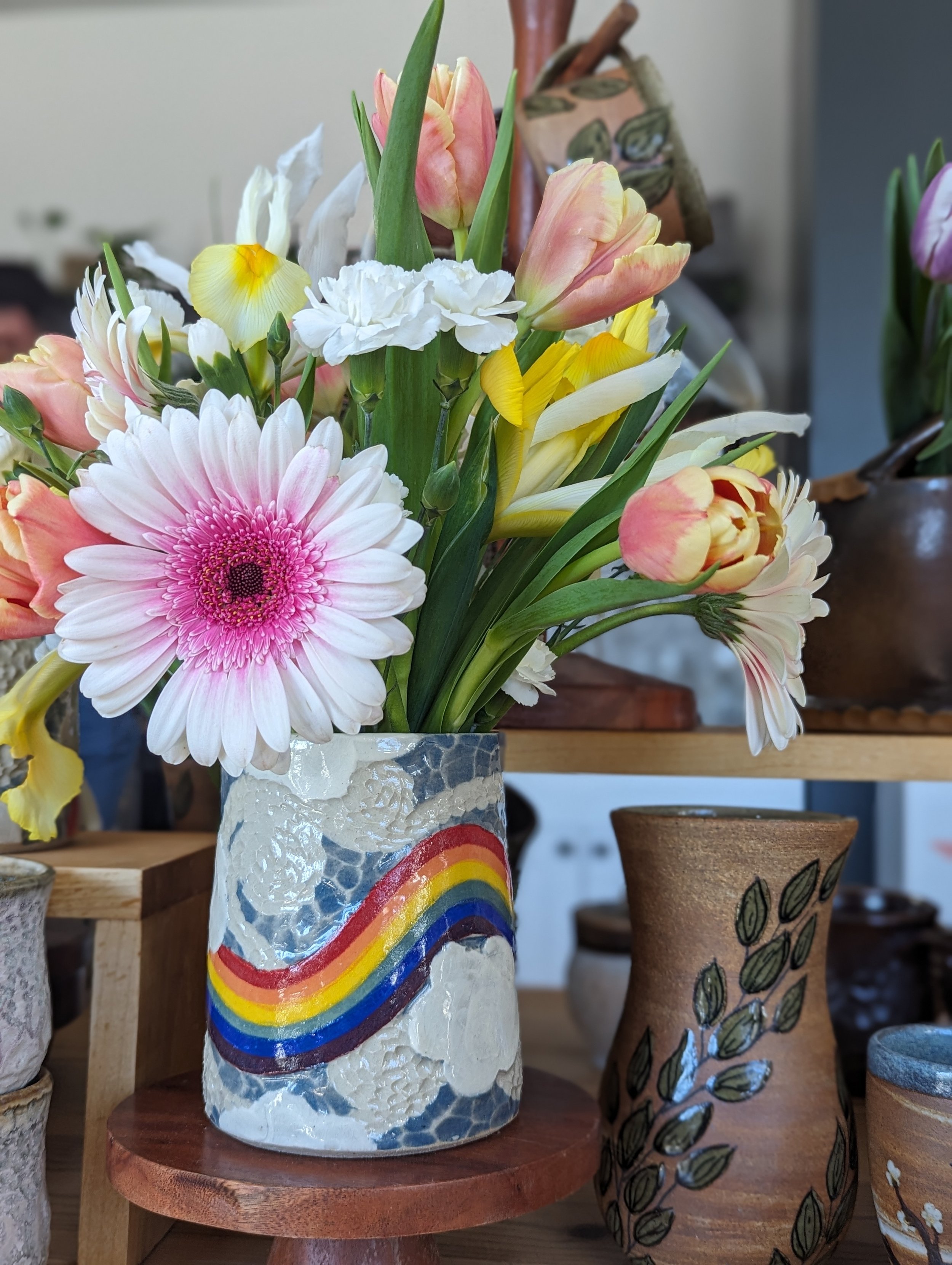 Cloud + Rainbow Vase