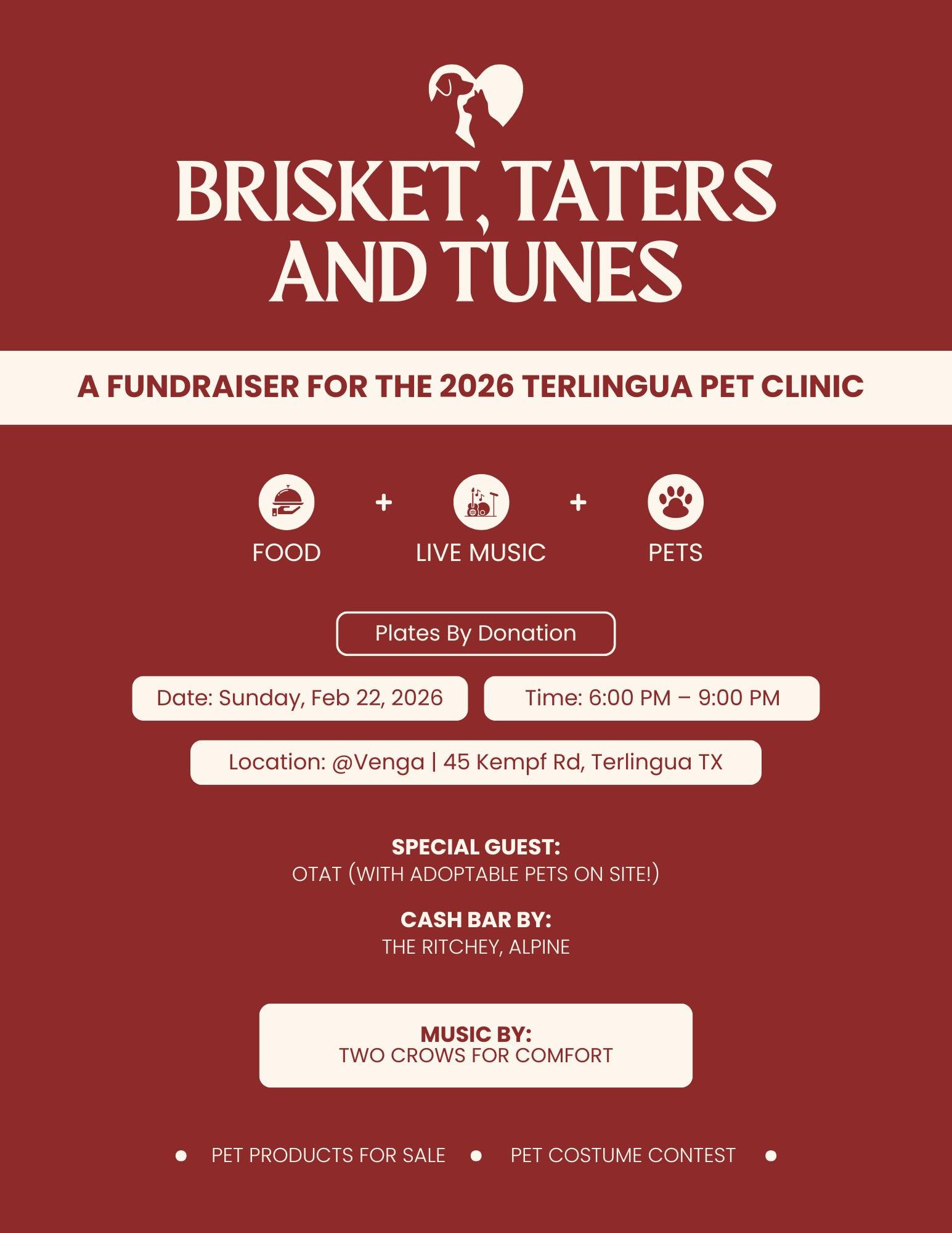 Brisket, Taters & Tunes at Venga