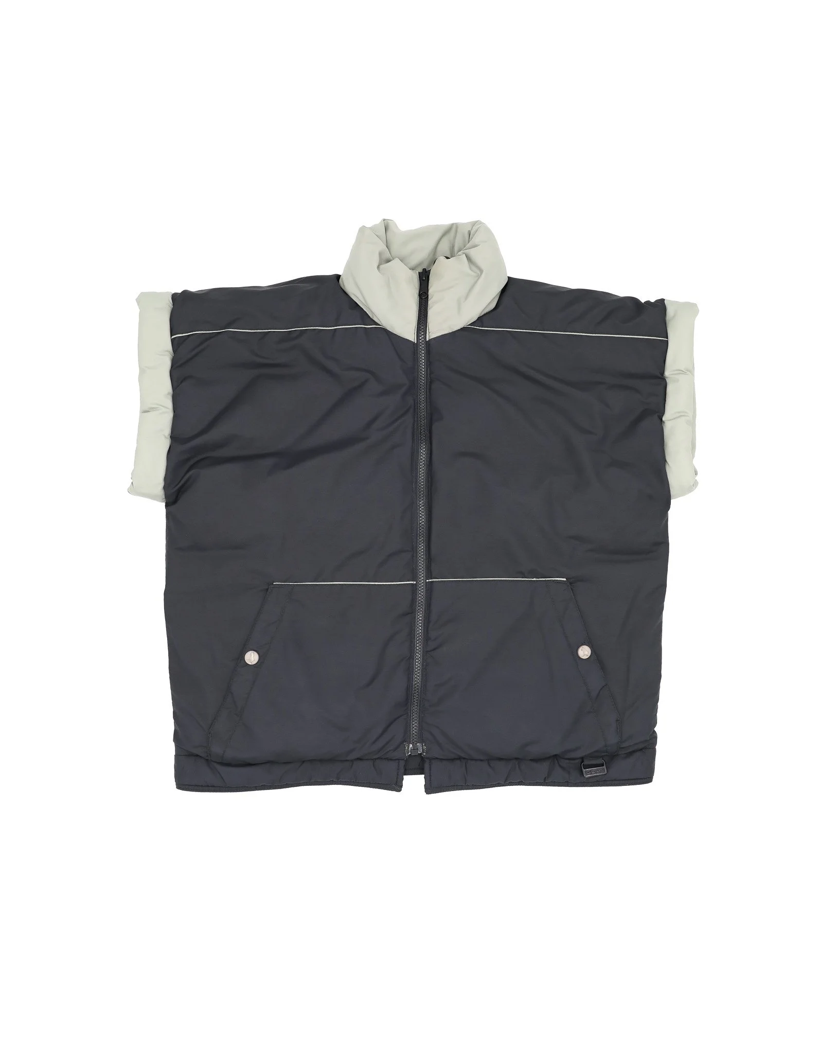 Unisex Reversible Puff Cropped Vest - Size Large