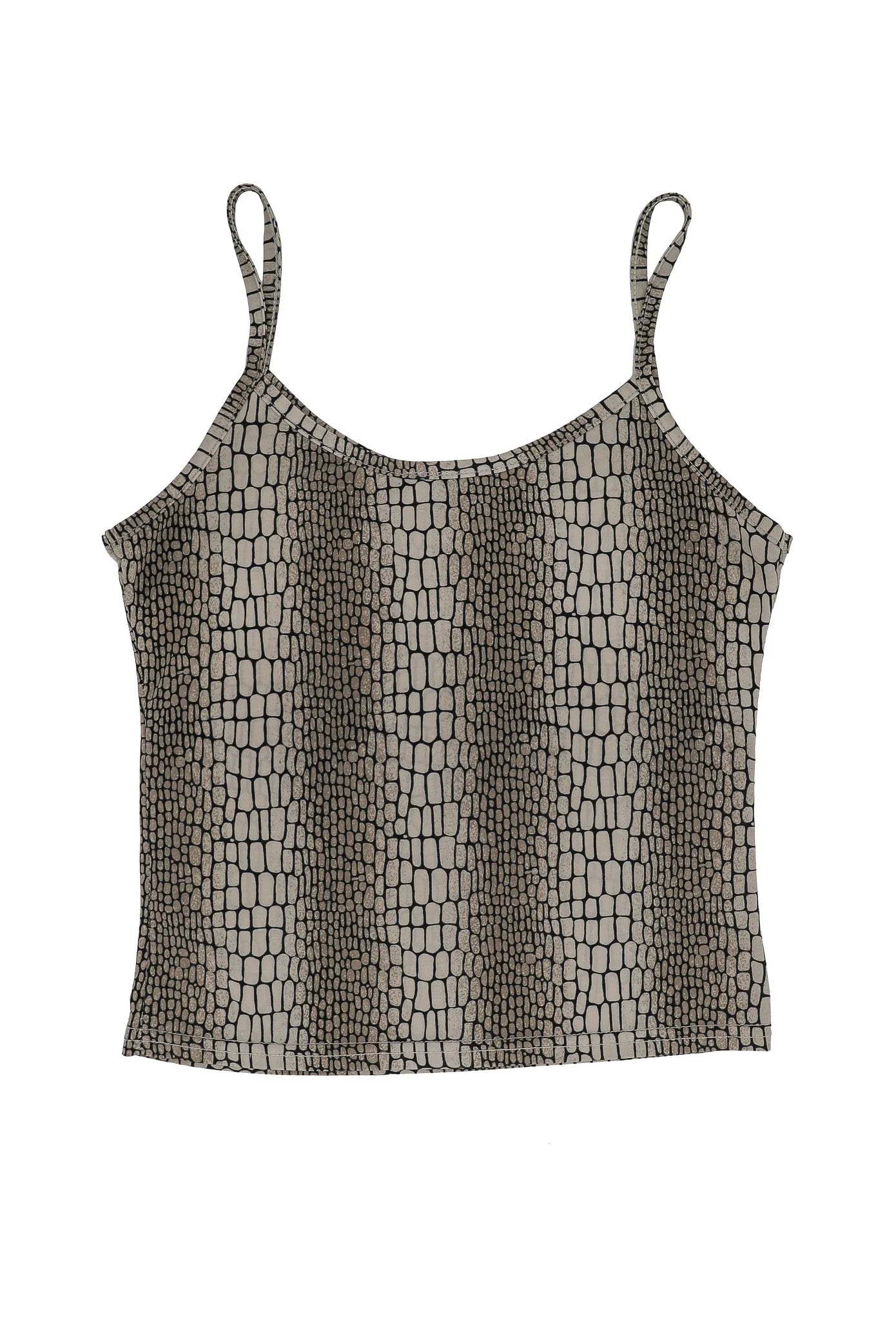 Y2K Reptile Print Tank Top