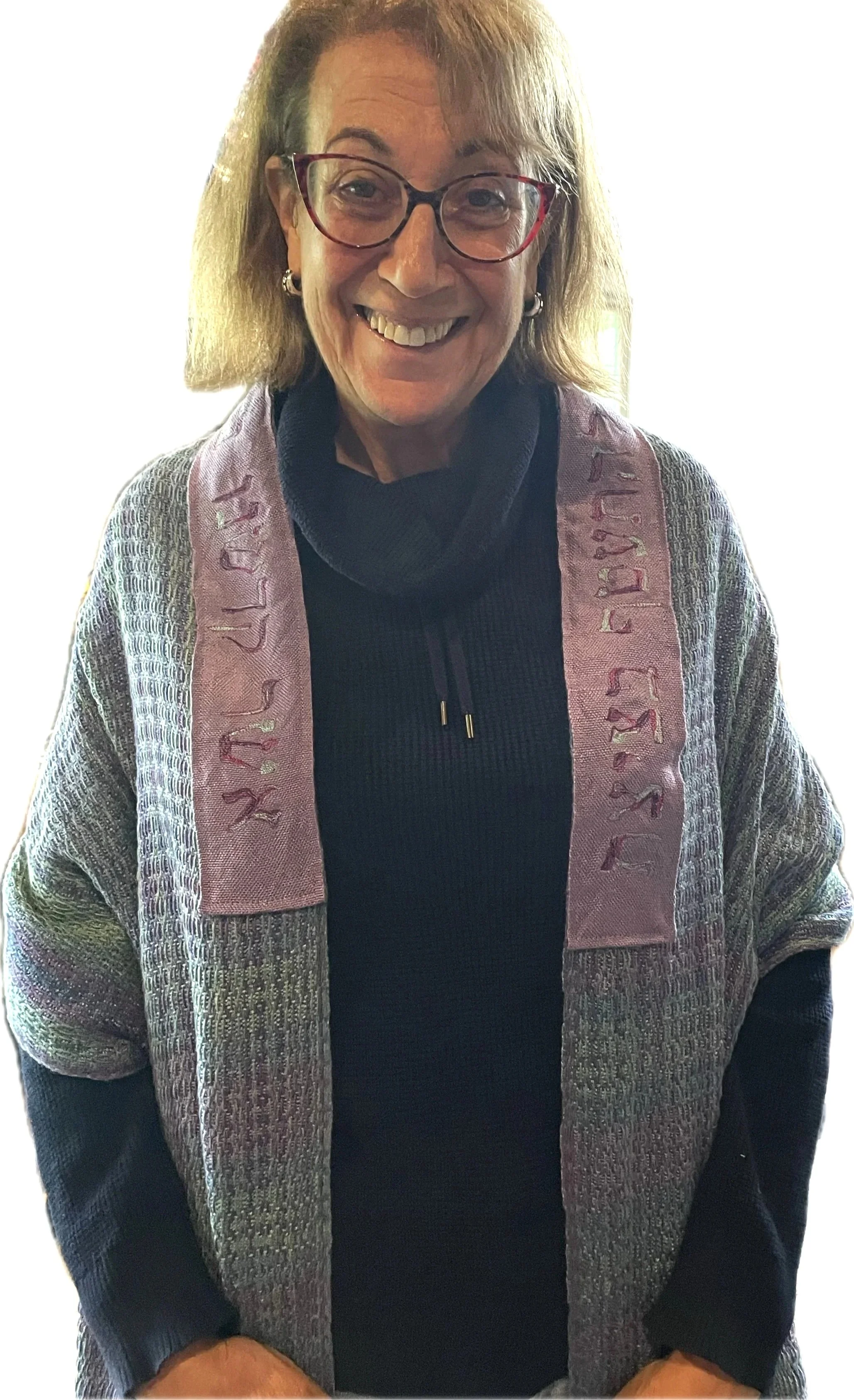 Susan's custom woven Tallis