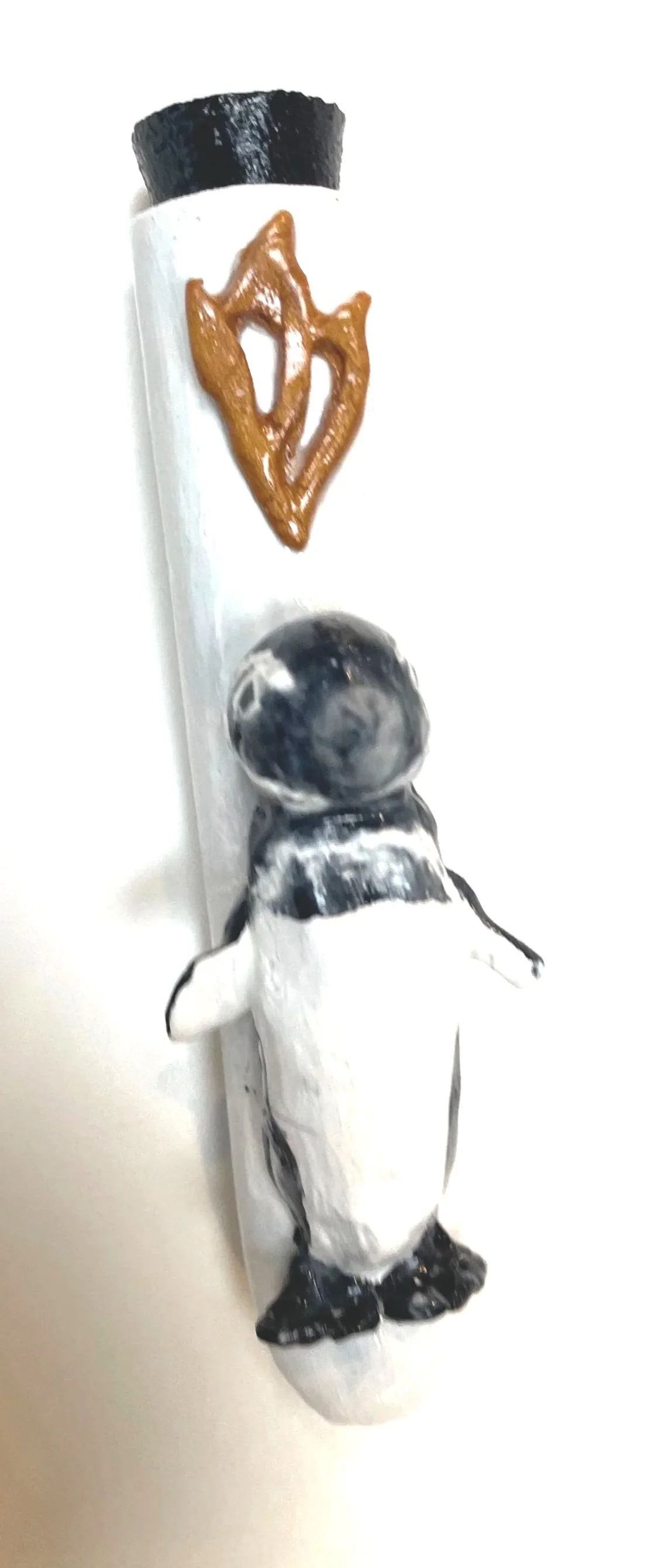 "Who Doesn't Love a Penguin" Mezuzah