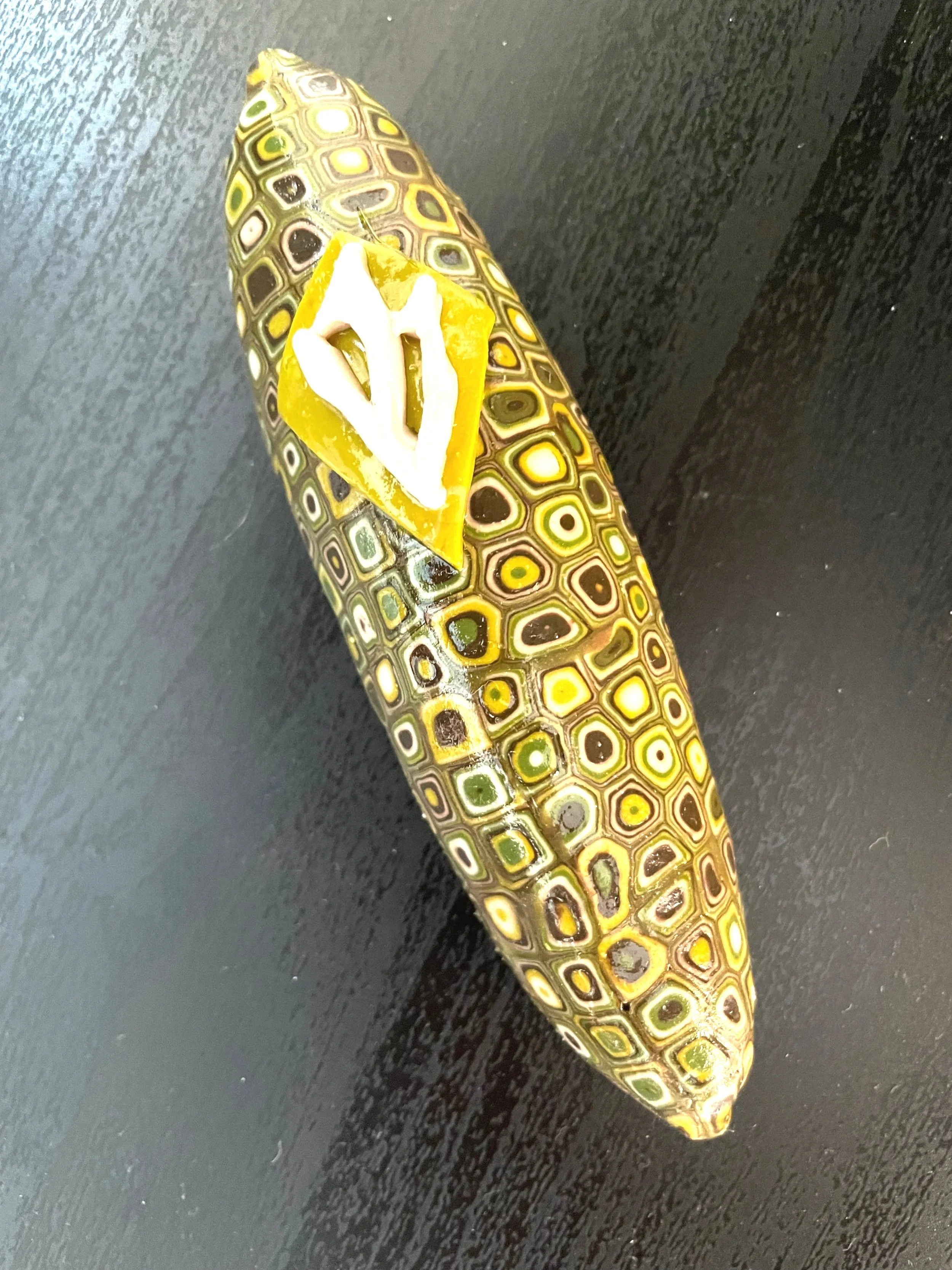 "Olive Retro" Mezuzah