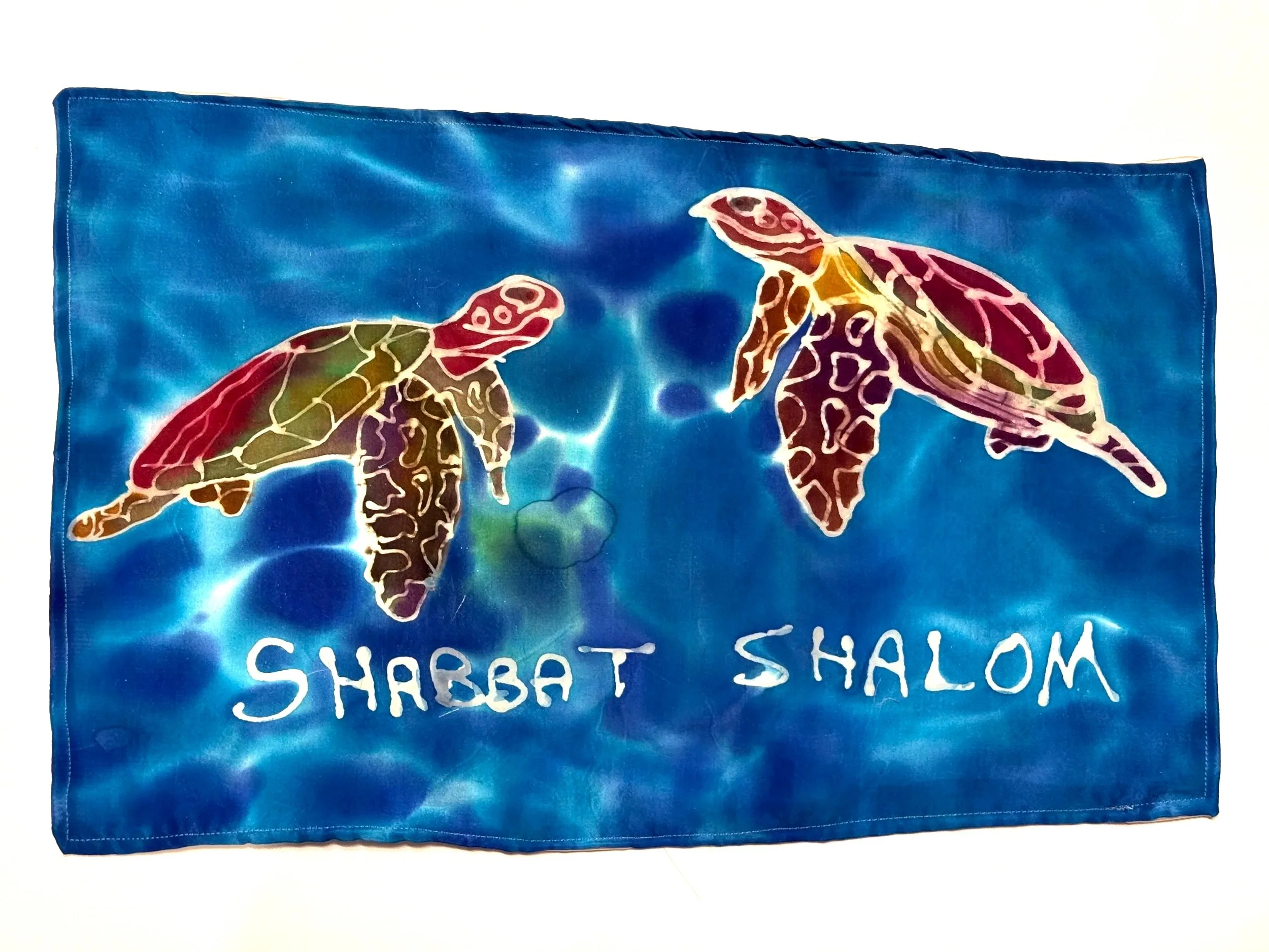 Pair of Turtles Challah Cover