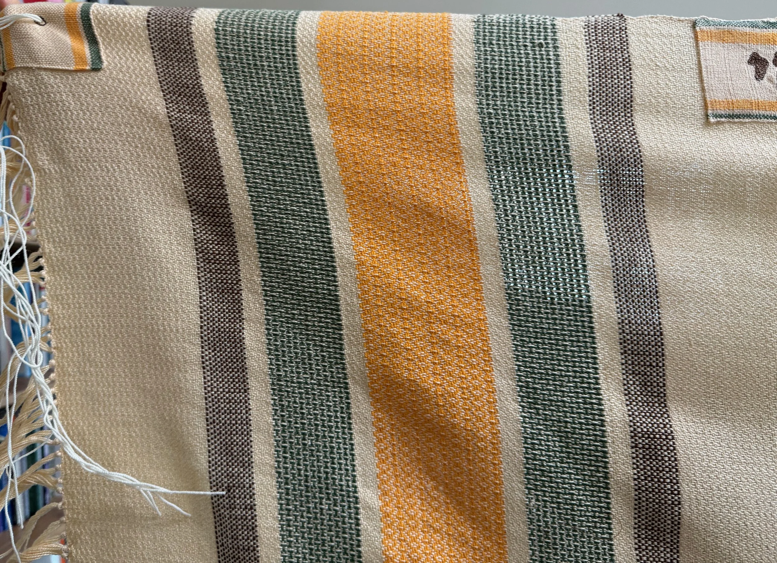 detail of stripes, Morgan's Tallit