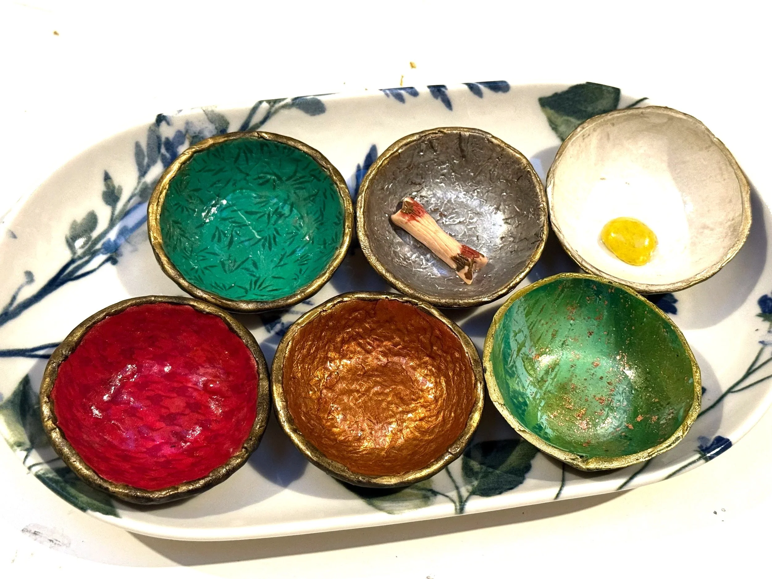 Exquisite Polymer Clay & Ceramic Seder Plate