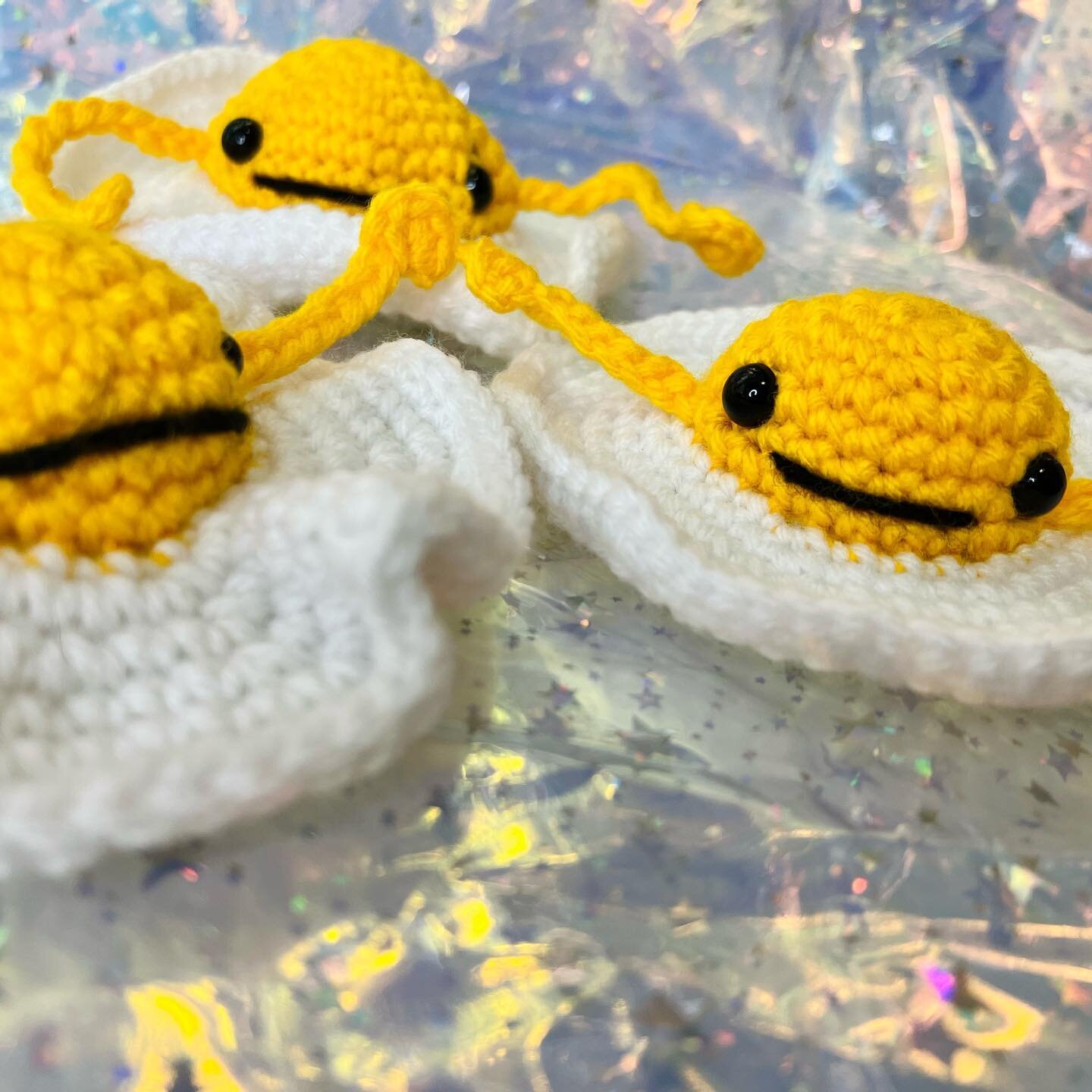 Egg friends!!! These lil eggies will never get stinky (unless you do something weird with them) 

&hellip;&hellip;&hellip;&hellip;&hellip;&hellip;&hellip;.

#edensprout #crochet #crochetersofinstagram #crochetart #handmade #yyjarts #crochetfriend