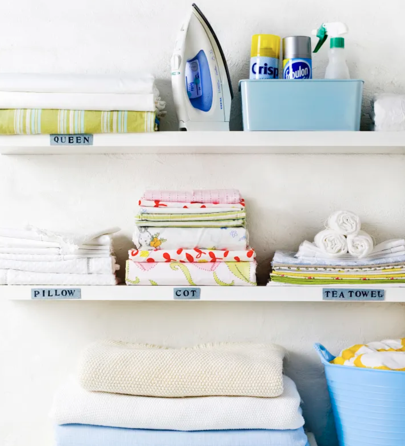 Home organizing laundry room