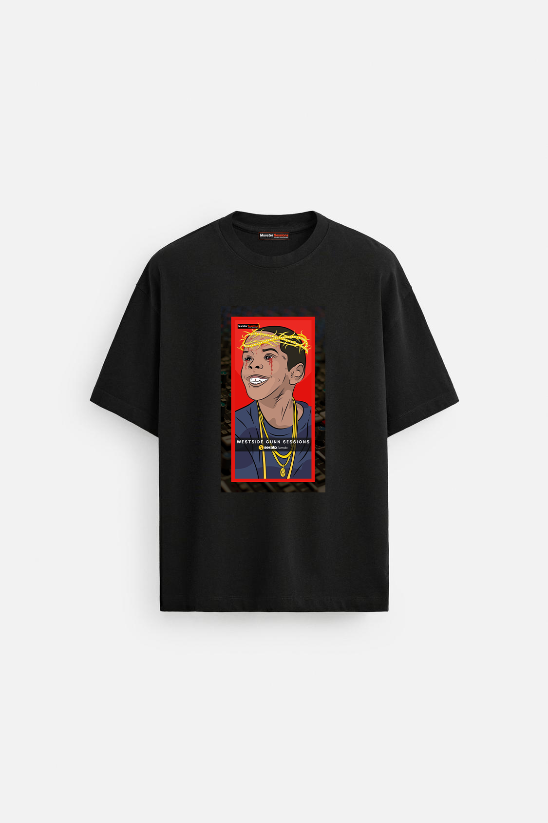 Westside Gunn Sessions (Flygod) Tee - Heavyweight (BLACK)