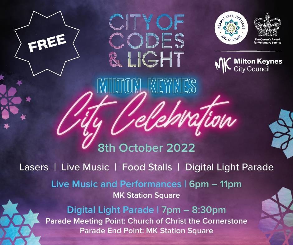 City of Codes & Light Festival Milton Keynes 8 October 2022