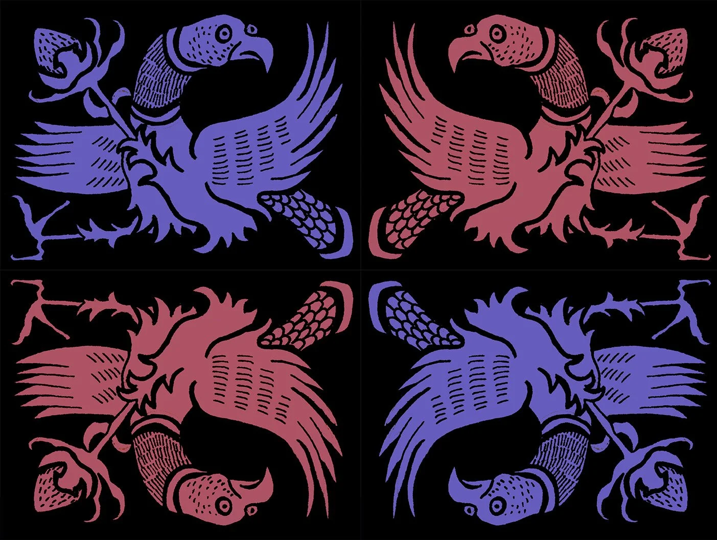 Bird and Thistle, Pattern and Surface Design