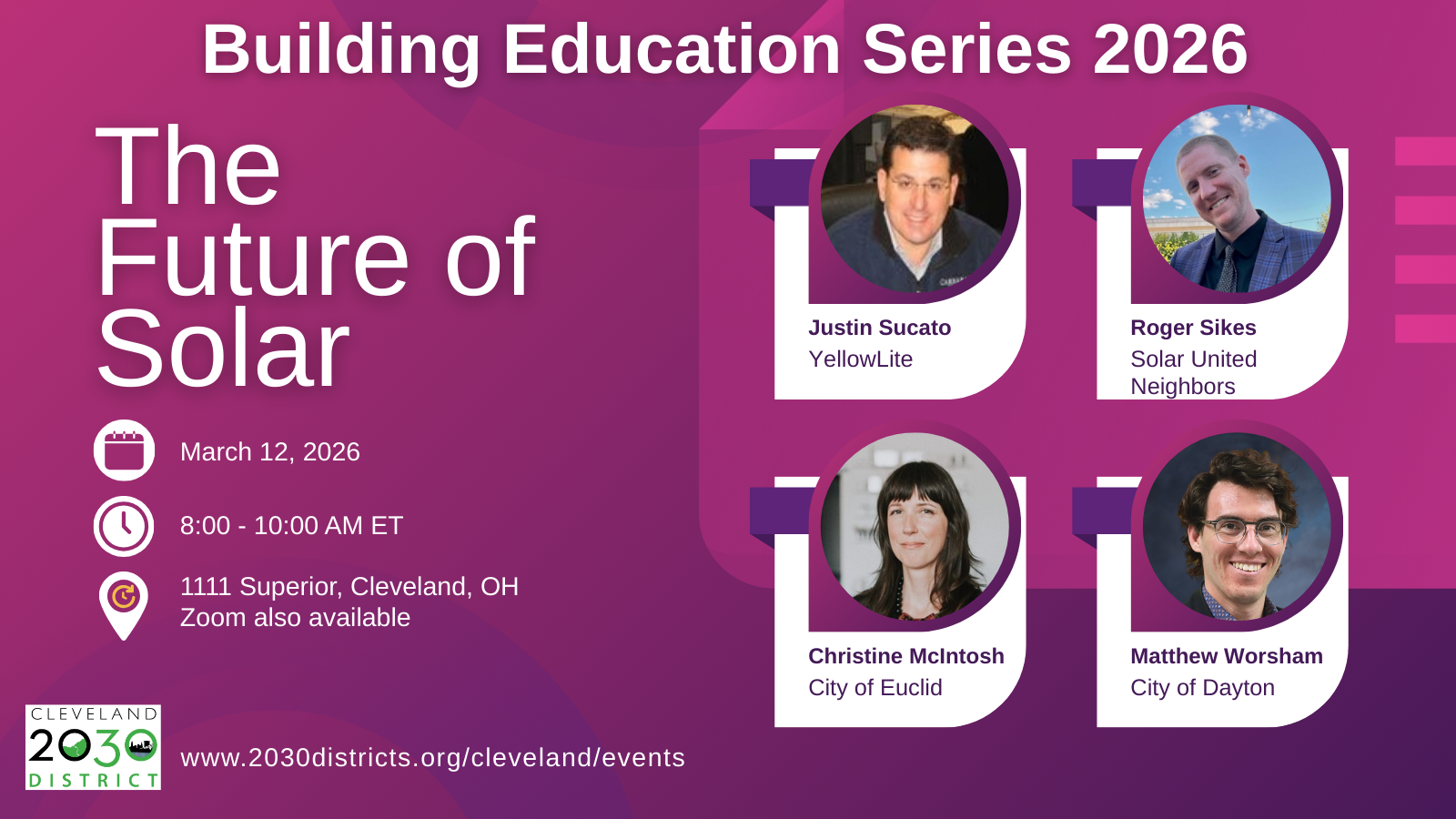 Building Education Series 2026: The Future of Solar