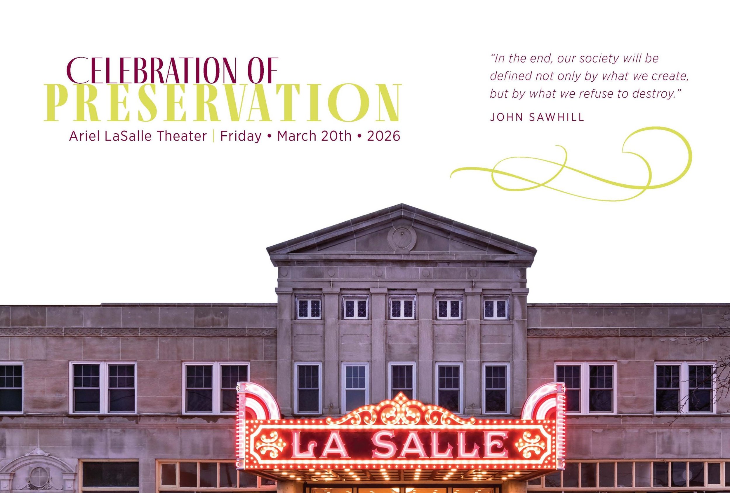 Celebration of Preservation Awards 2026