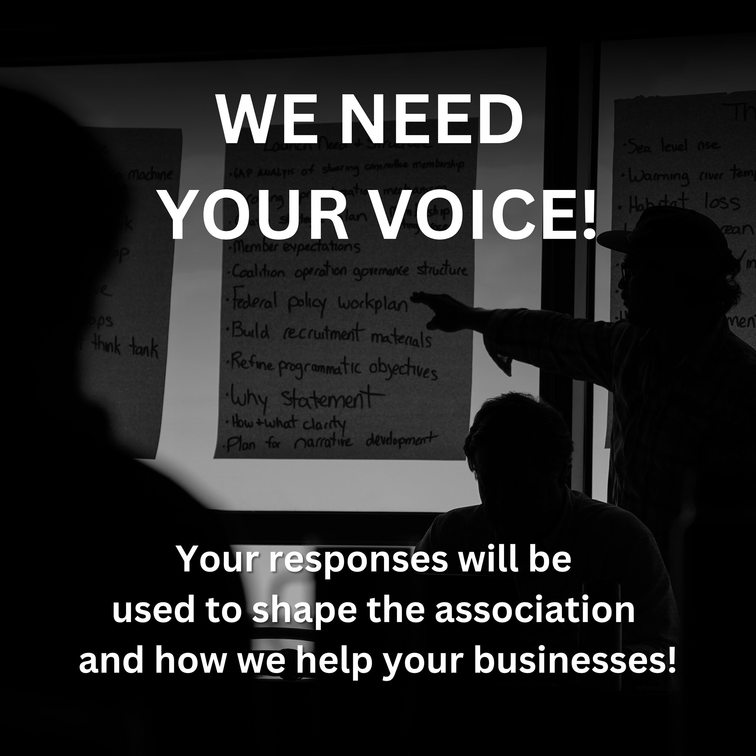 We need your voice by March 15th to help shape the association and how we help your businesses!  Link in bio for the survey.