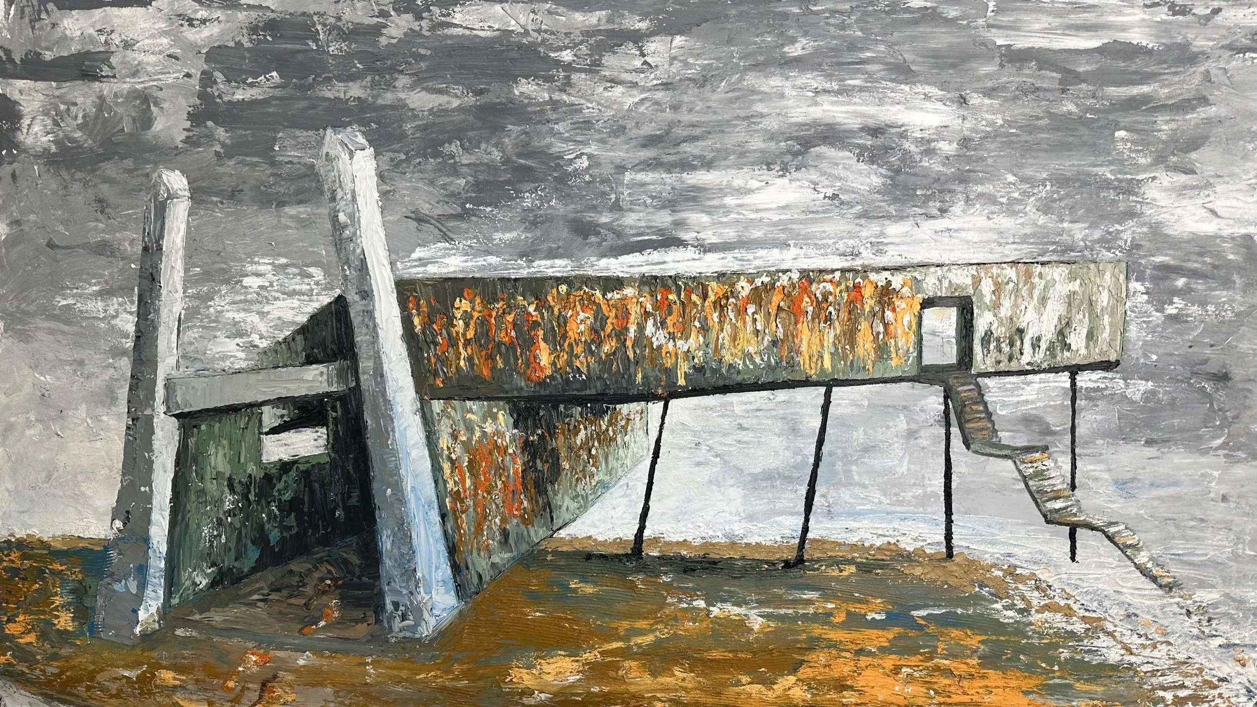 The Last Voyage, Oil on Canvas,  34.5 x 54 inches