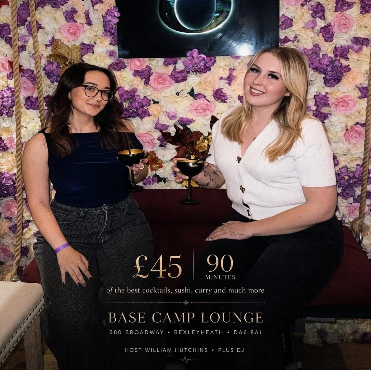 🎃🖤 HALLOWEEN LATE NIGHT BRUNCH 👻🥂

Get ready for a spooktacular night of cocktails, sushi, curry &amp; much more! 🍣🍛🍸

Join us on Saturday 31st October at Base Camp Lounge for 90 minutes of incredible food, delicious cocktails, and Halloween v
