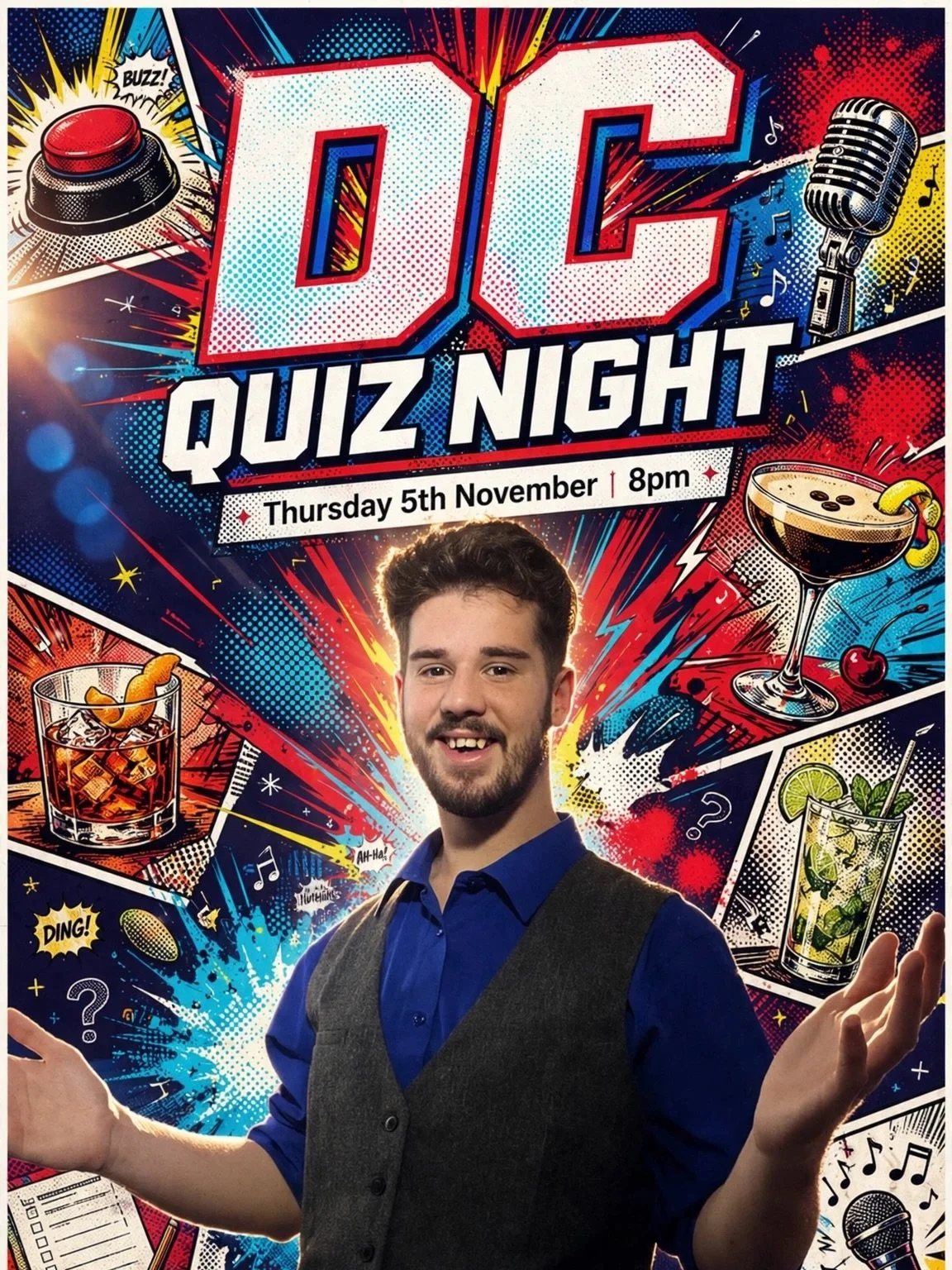 🦇🦸 QUIZ NIGHT: DC COMICS EDITION! 🦸&zwj;♀️💥

Heroes, villains and comic-book fans &mdash; assemble! ⚡ Join us at Base Camp Lounge, Bexleyheath for an epic quiz night inspired by the legendary world of DC Comics! 🦇🦸&zwj;♂️

📅 Thursday 5th Novem