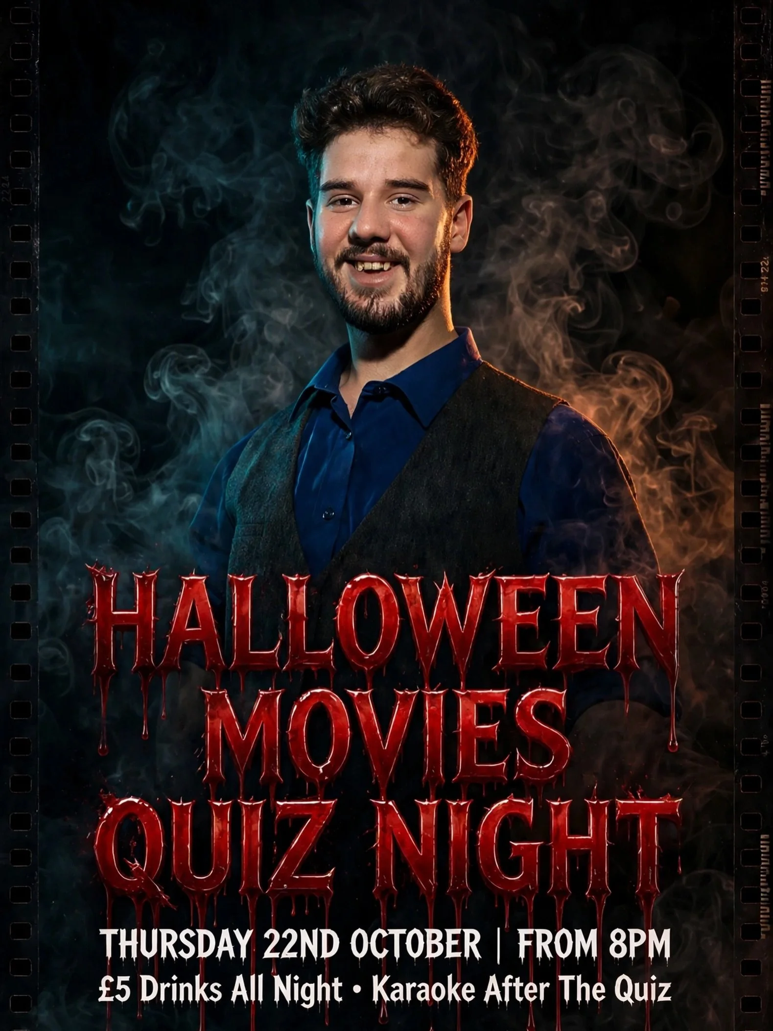 🎃🩸 READY FOR A NIGHT OF FRIGHTS, FILMS &amp; FUN?! 🩸🎃

Join us at Base Camp Lounge &amp; Restaurant for our Halloween Movies Quiz Night! 👻🍿

🧛&zwj;♂️ Thursday 22nd October | From 8PM
🧠 Test your horror movie knowledge!
🍻 &pound;5 drinks all 