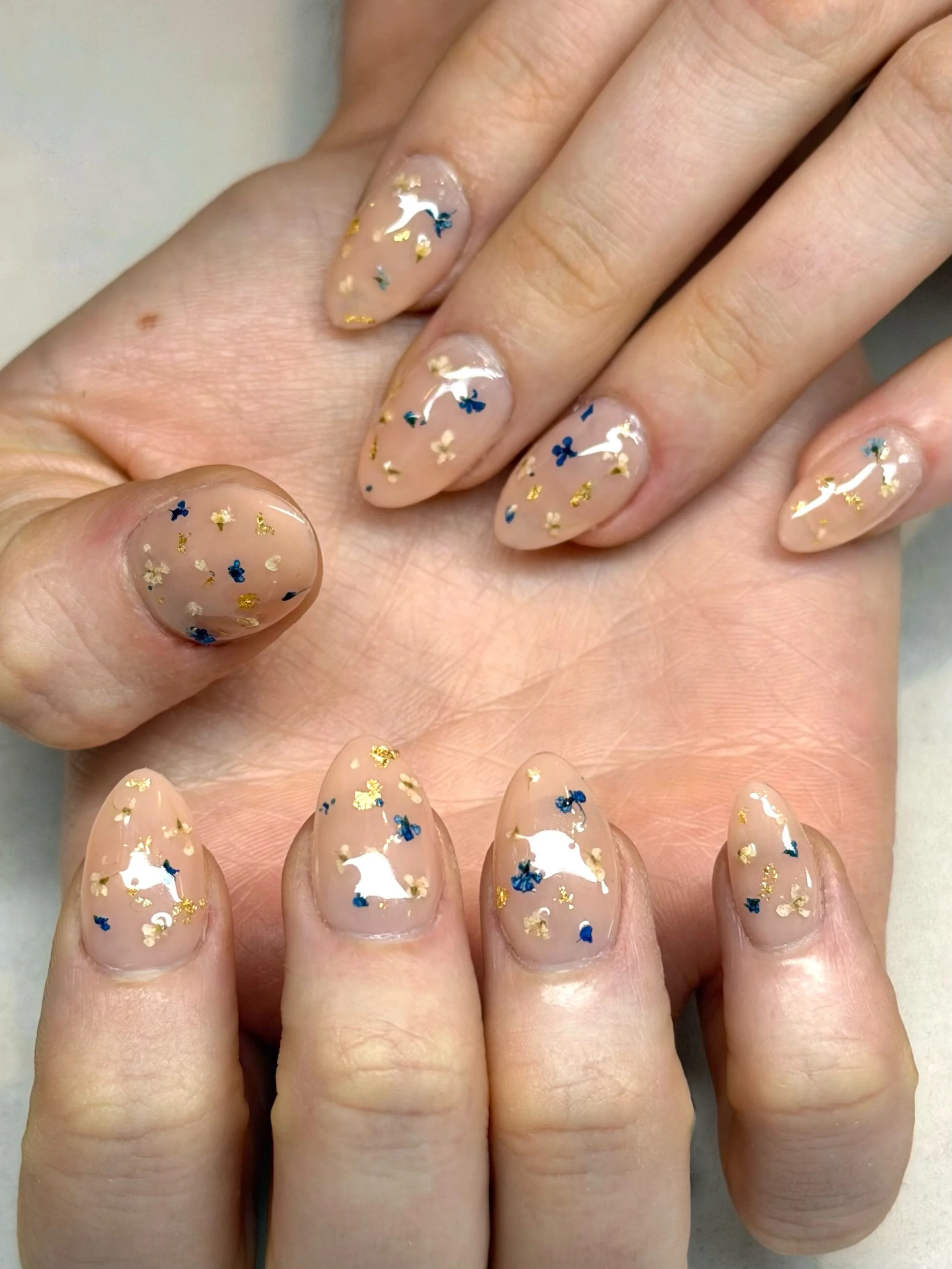 Did you know you can put dried flowers onto your nails? Well, now you do! 💙 Booking link in bio 😉
Nails by Bridge 
&bull;
&bull;
&bull;
#driedflowers #flowernails #driedflowernails #nailart #nails