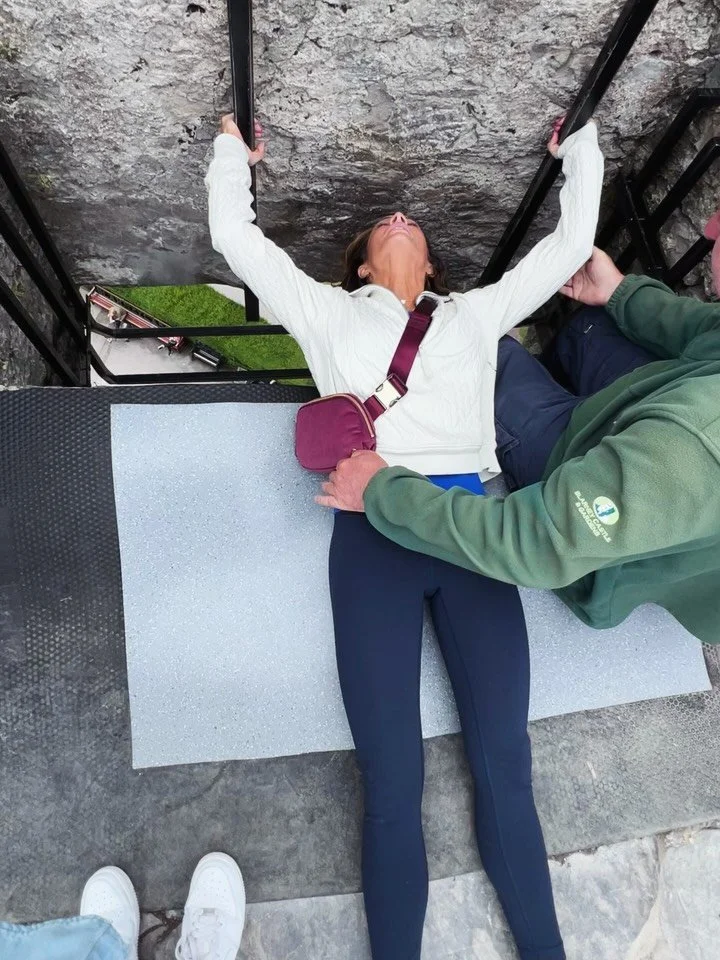 We all kissed the Blarney Stone (except for Sean though) at Blarney Castle. Maybe that&rsquo;s why all of us got sick except for him? 😂 

Although it was the trip from hell, we did pack a lot of activity into the god awful adventure lol

#blarneysto