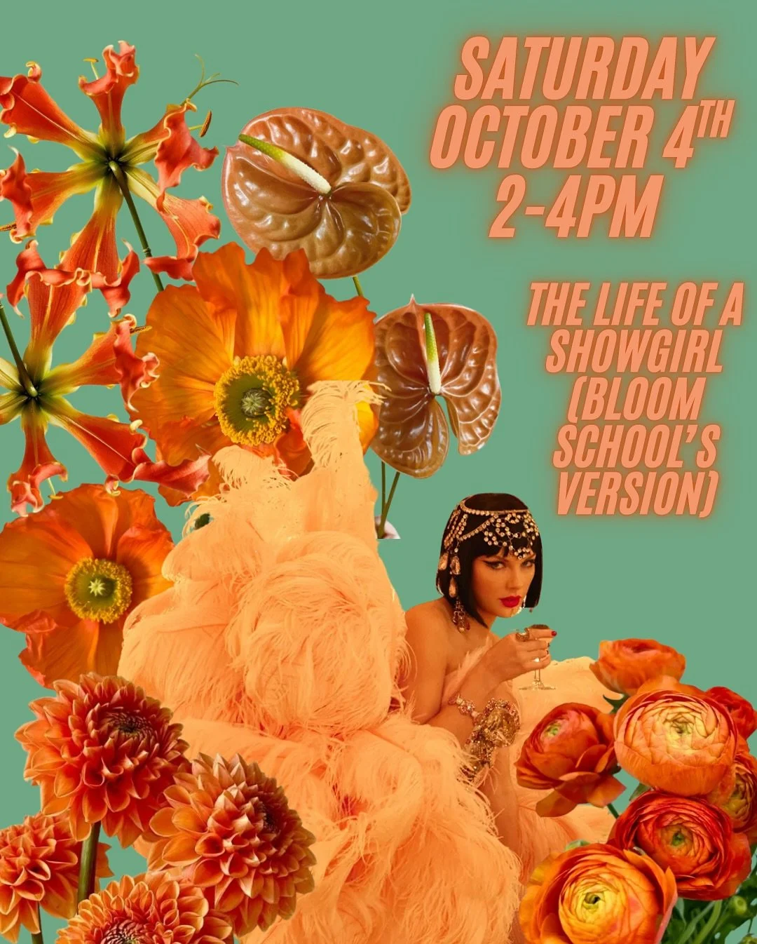 SWIFTIES UNITE!!!!!!!! Taylor fans- what&rsquo;s better than blasting a new TS album + making themed flower arrangements ? THE ANSWER IS NOTHING! JOIN US!!! 
‼️Oct 4, day after the release of THE LIFE OF A SHOWGIRL ‼️ from 2-4pm