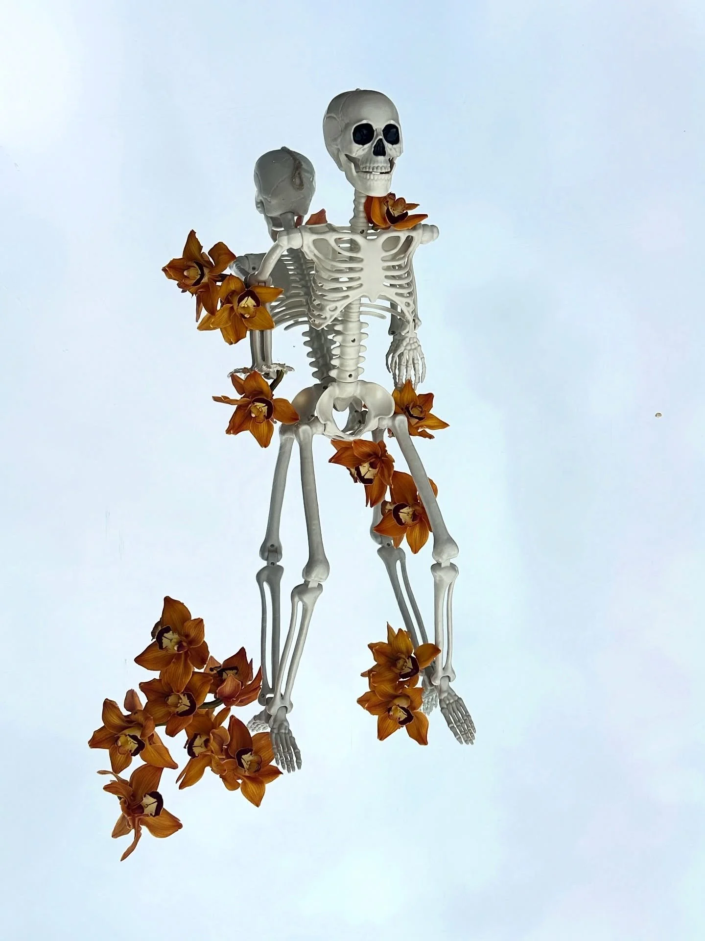 ATTENTION INSTAGRAM FAMILY! ☠️Are you dead inside? 
Is Halloween your favorite holiday? 
Do you also love dark and weird and any/all flowers? 
COME JOIN ME for a spooky pre- Halloween workshop on Oct 29th! 
LET’S GET WEIRD AND SPOOKY AND MAKE D